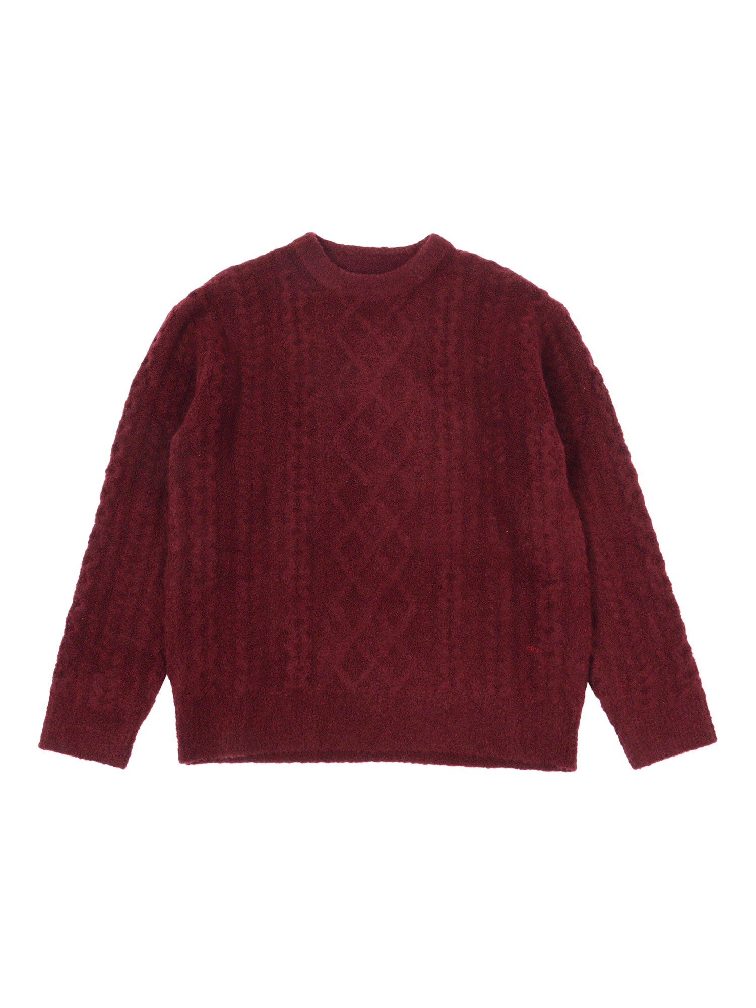 Sweater Red Wool Nylon Crewneck
