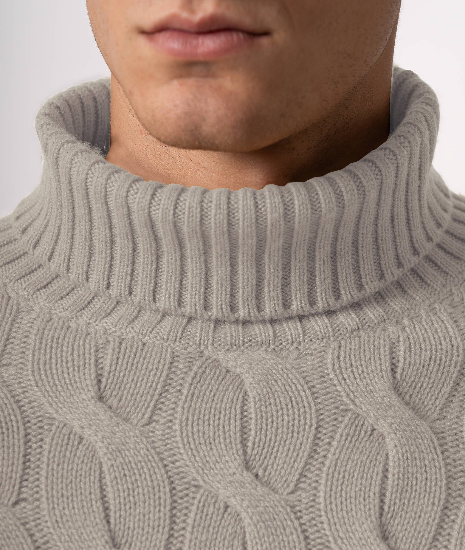 Turtleneck Cashmere Sweater Lapponia Blue Maglieria Dis/lav Pesante