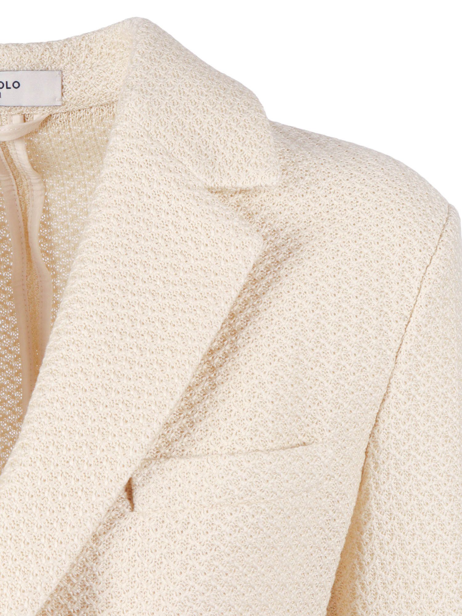 Slim Fit Cotone Beige Cotton� Jacket