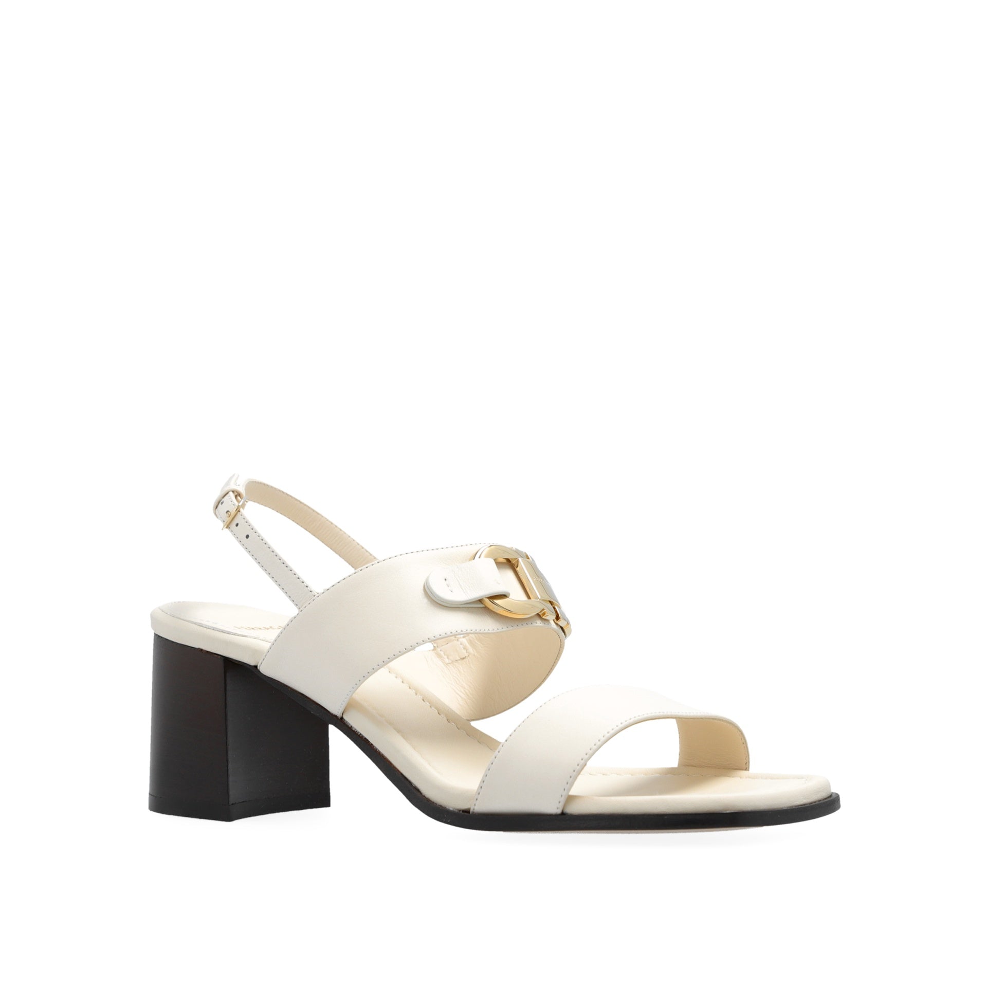 Lou Leather Sandals White Calf