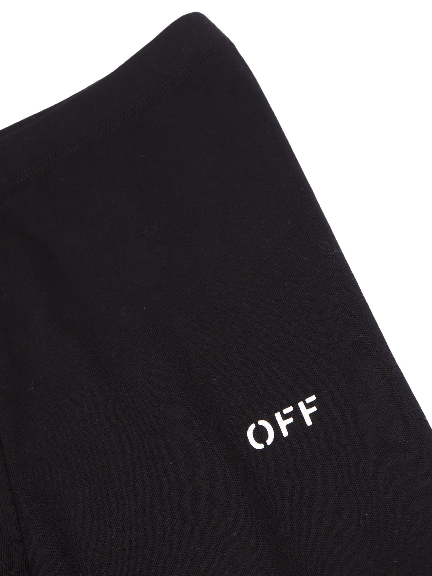 Off Stamp Legging Black - White Elastane Cotton Leggings