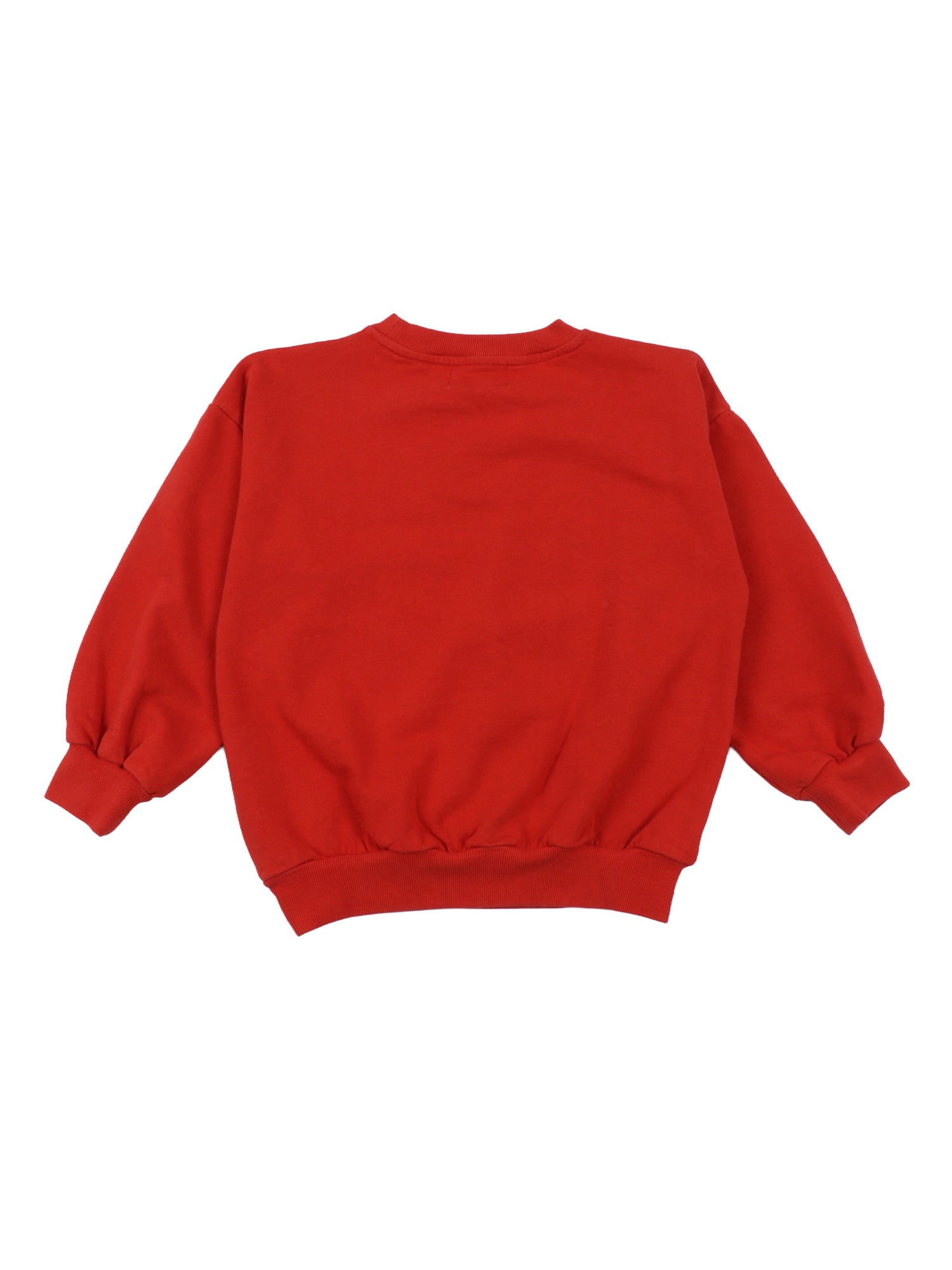 Spring Letters sweartshirt Red Organic Cotton Sweatshirt
