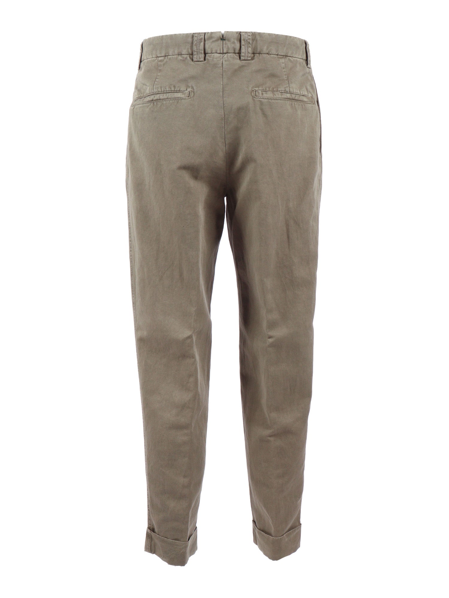 chiaia-GD pants Green Cotton Linen