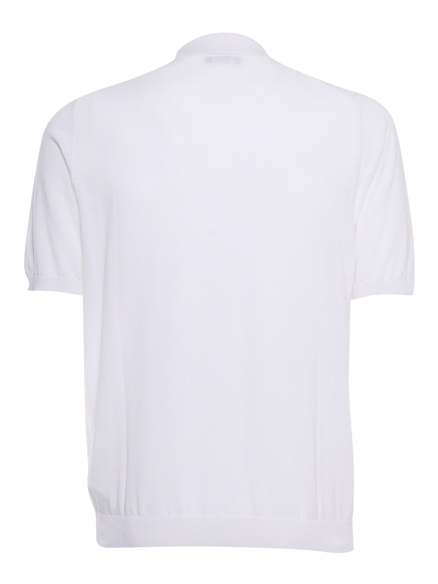 White cotton polo Short Sleeves