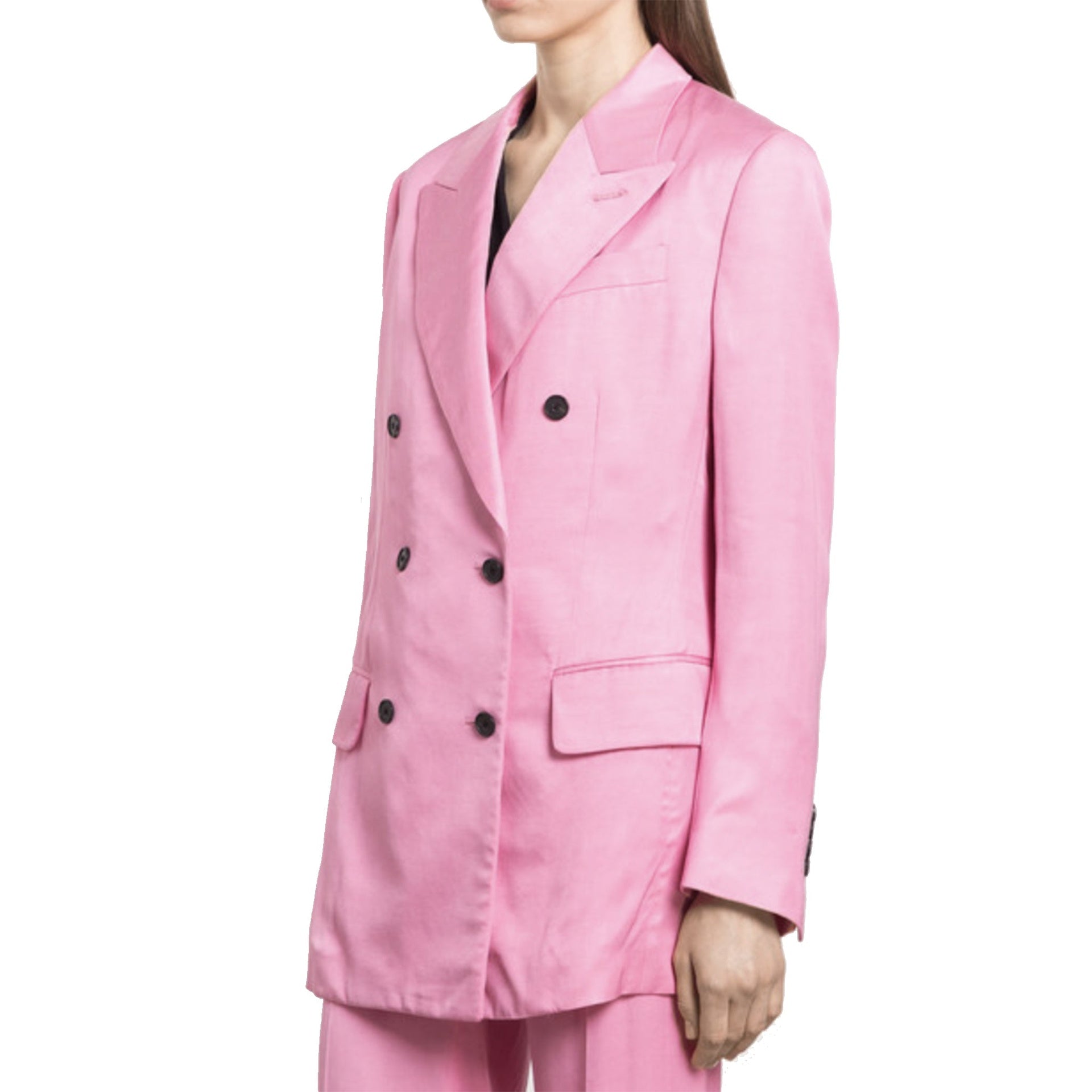 Tom Ford Double-Breasted Blazer Pink Viscose