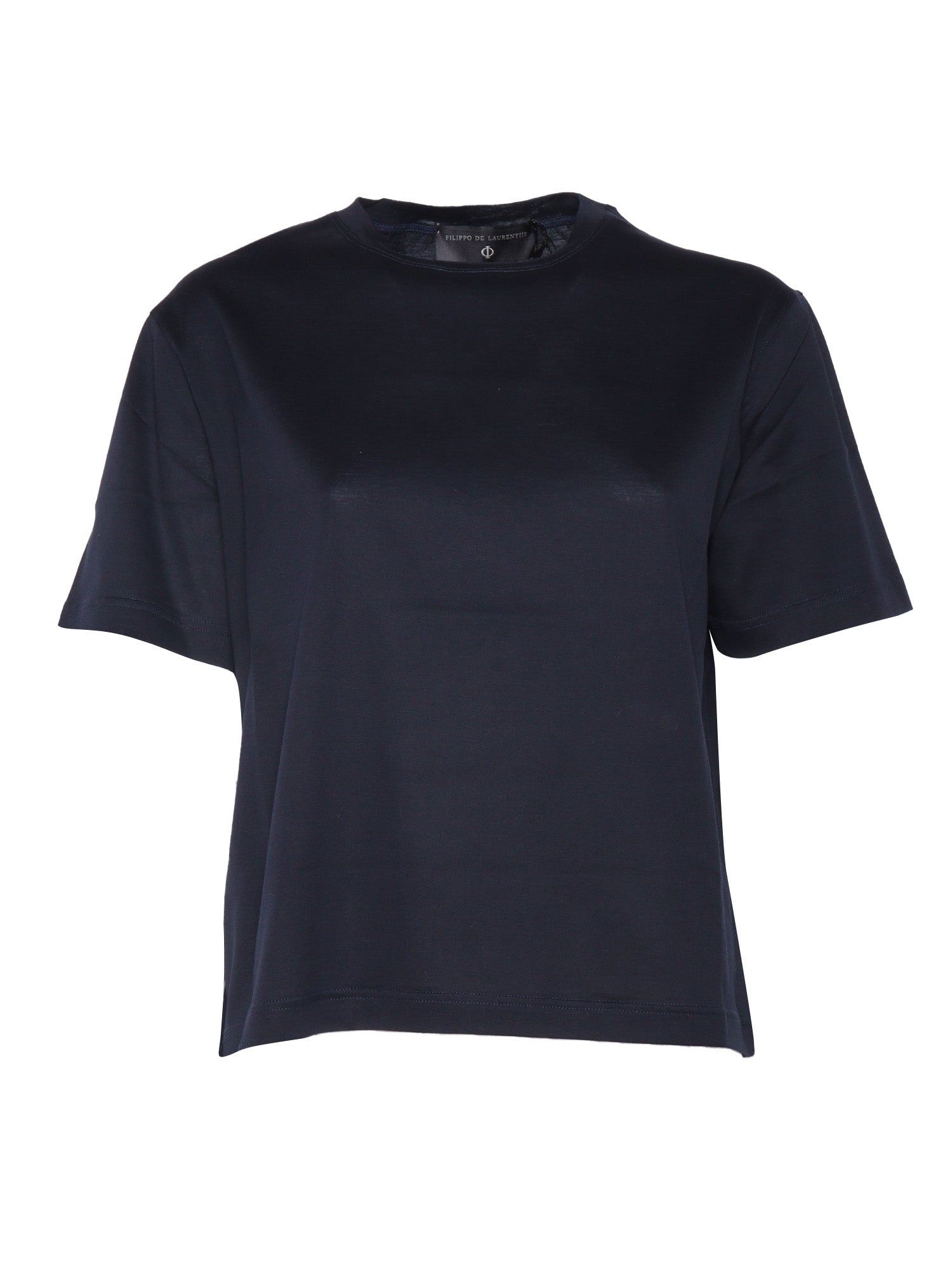 TSHIRT SS Blue Cotton Short Sleeves T-shirt