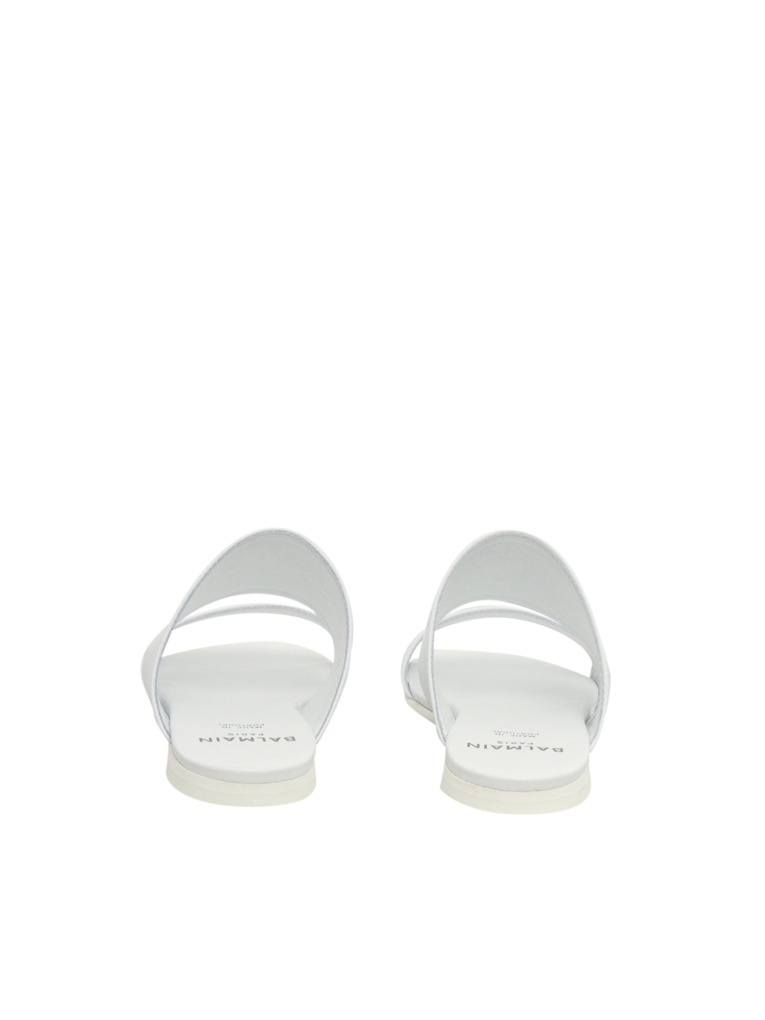 SANDALS White Leather