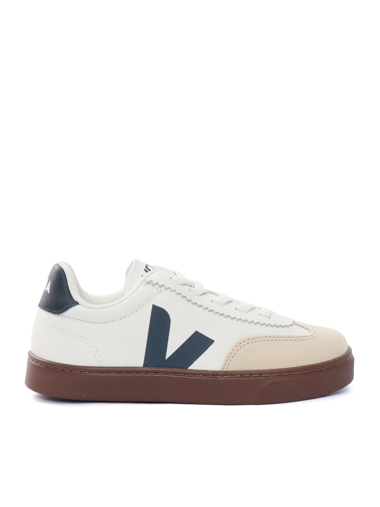 SMALL VOLLEY O.T. WHI_NAUT_BARK SNEAKERS White Kid