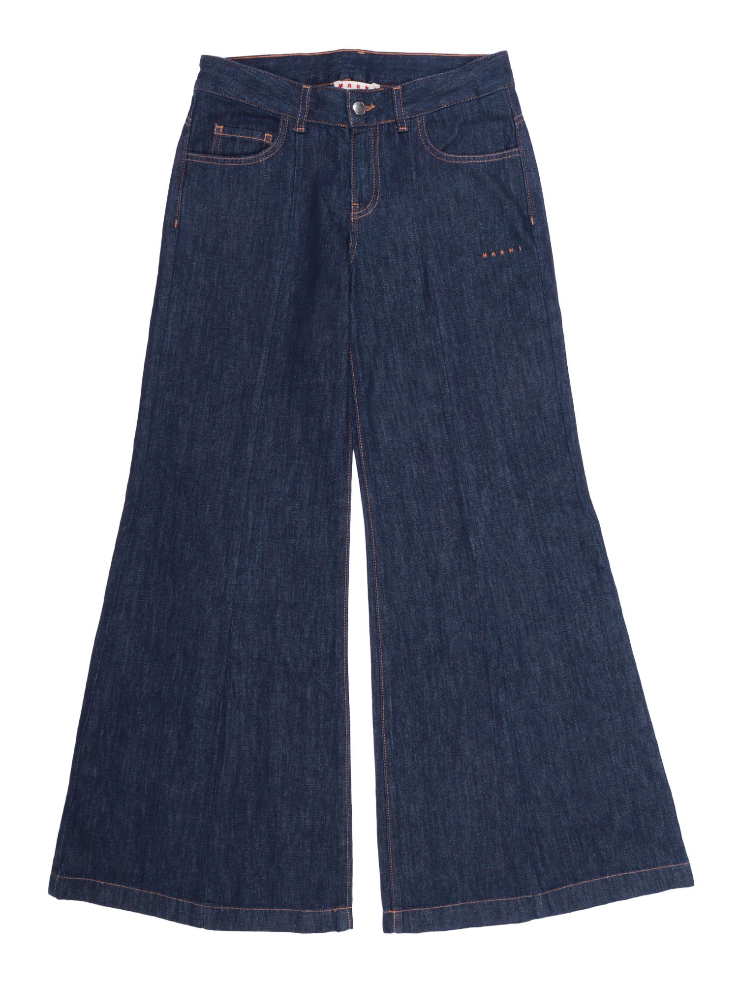 5 Pockets Blue Cotton Jean