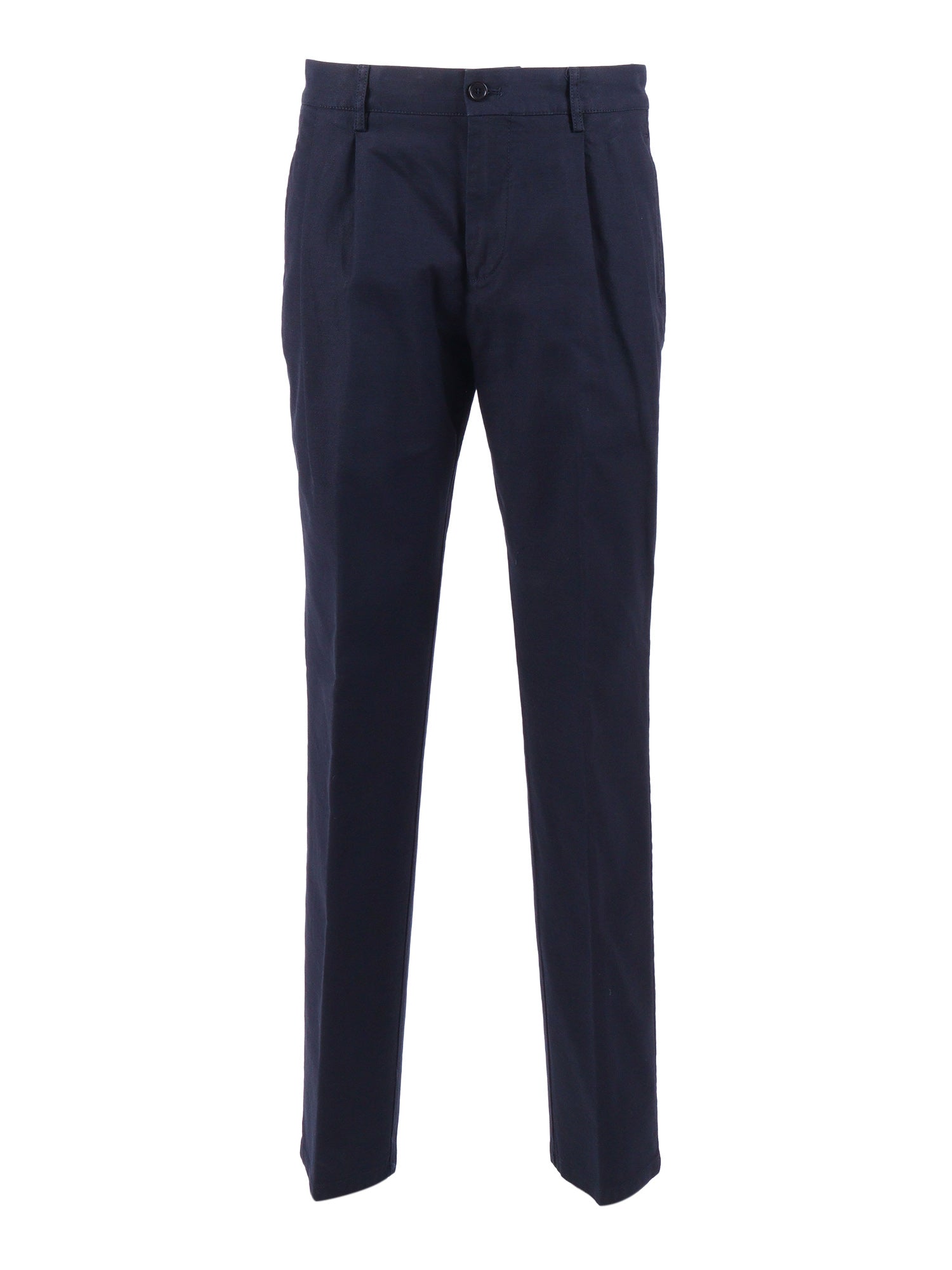 Woman Pants Blue Cotton