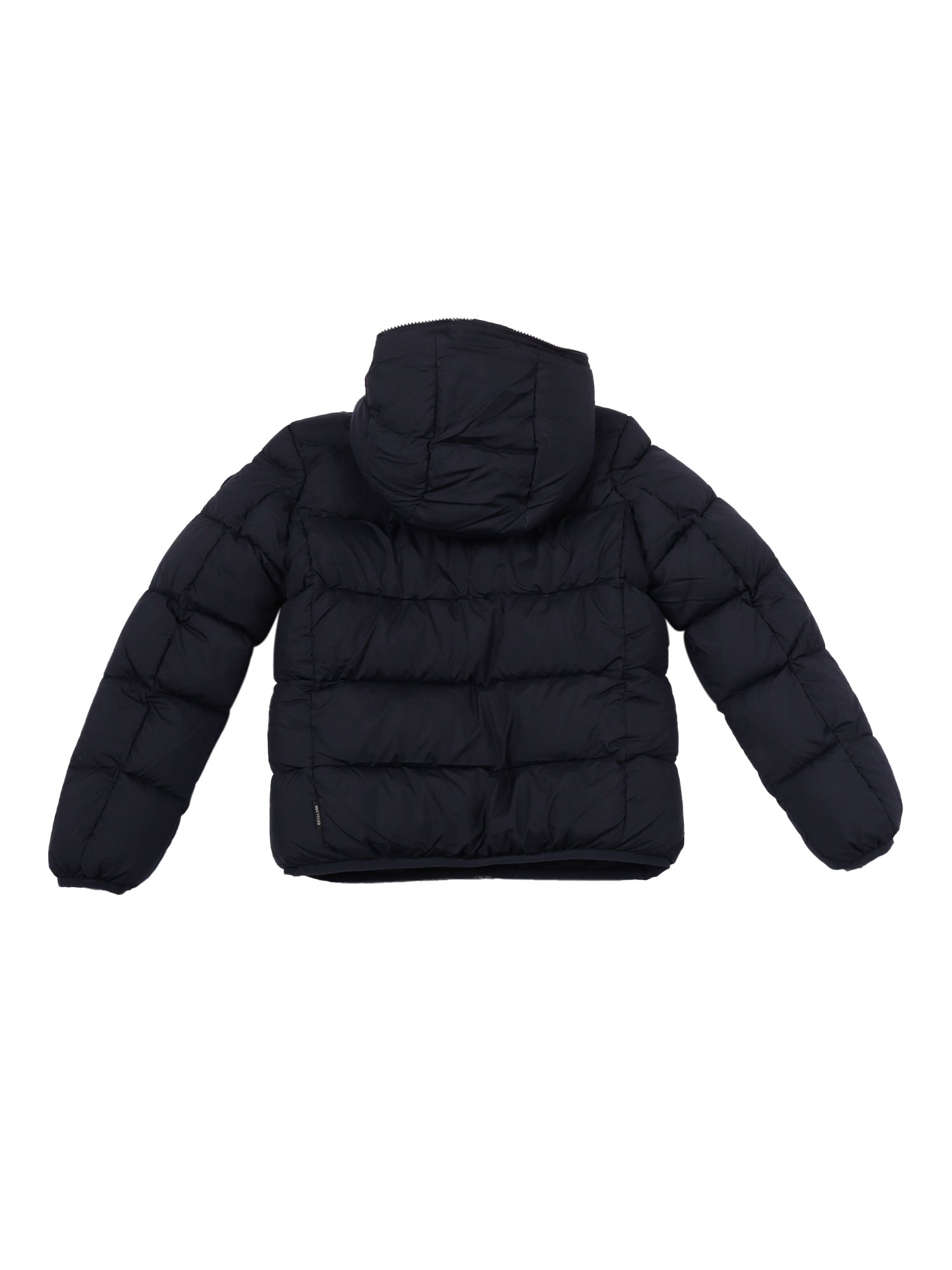 Chaz Hooded Jacket With Teddy Lining Blue Short Puffer