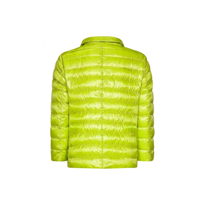 Herno Crop-Sleeve Down Jacket Green Polyamide