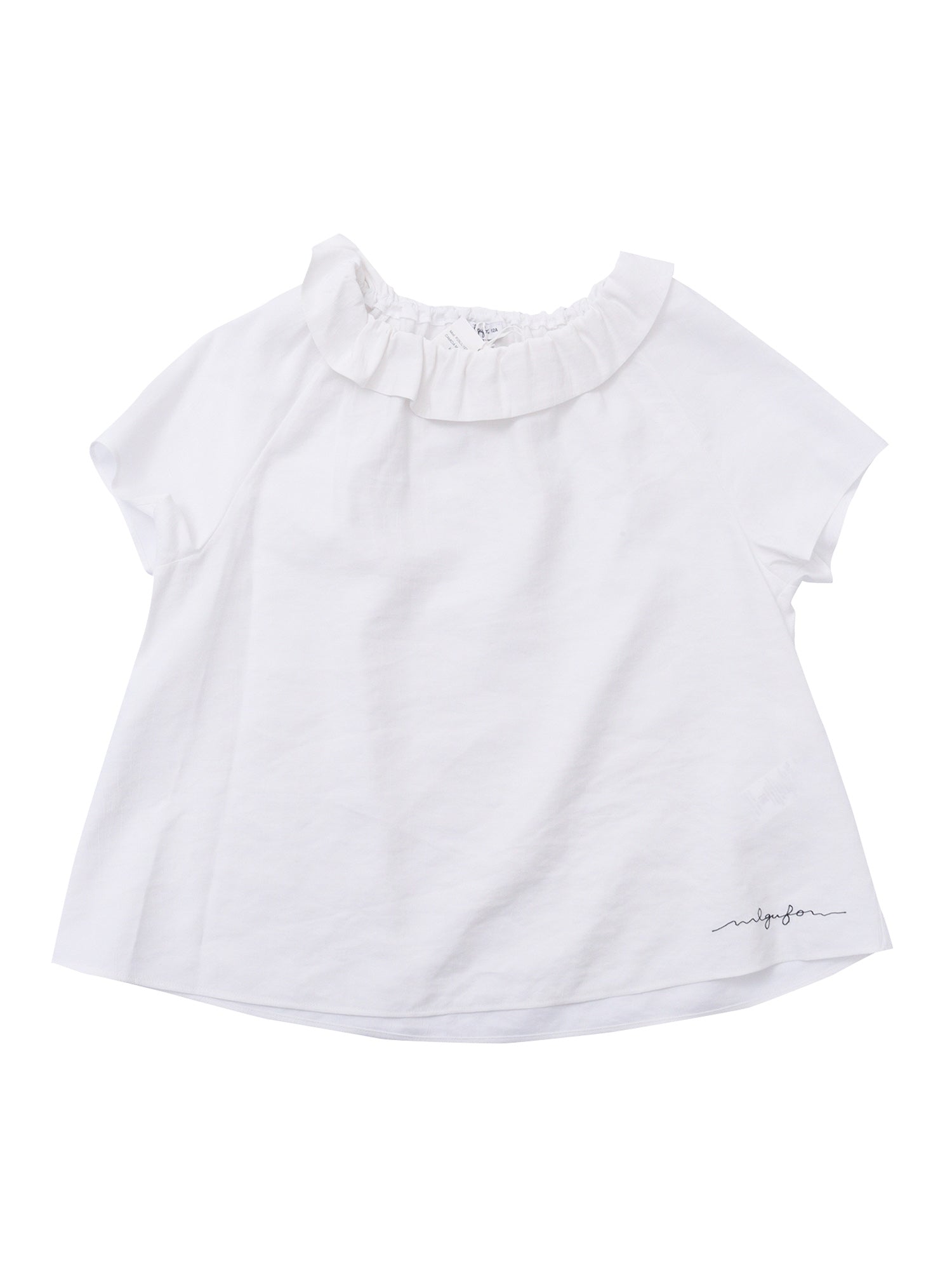 SHIRT White Viscose Polyester