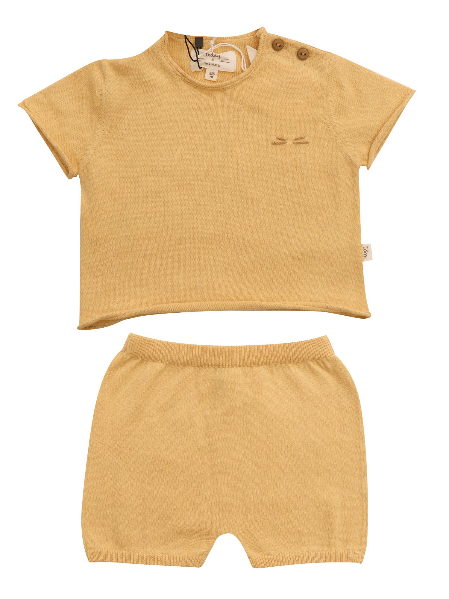 SET Gold Cotton Suits