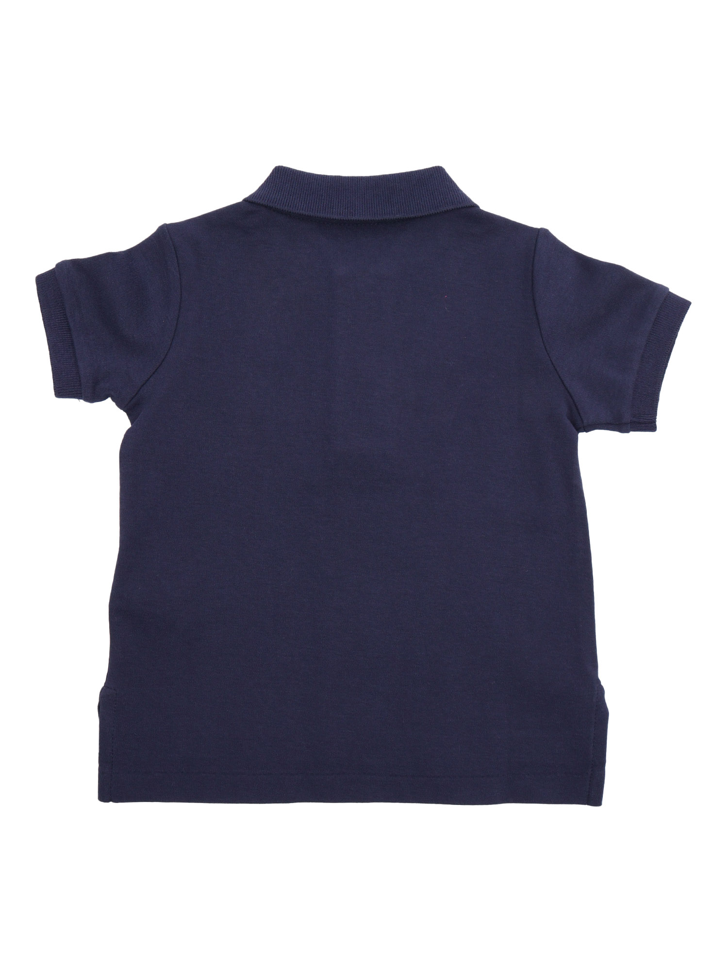 BOY POLO-TOPS-KNIT Blue Cotton Short Sleeves Polo