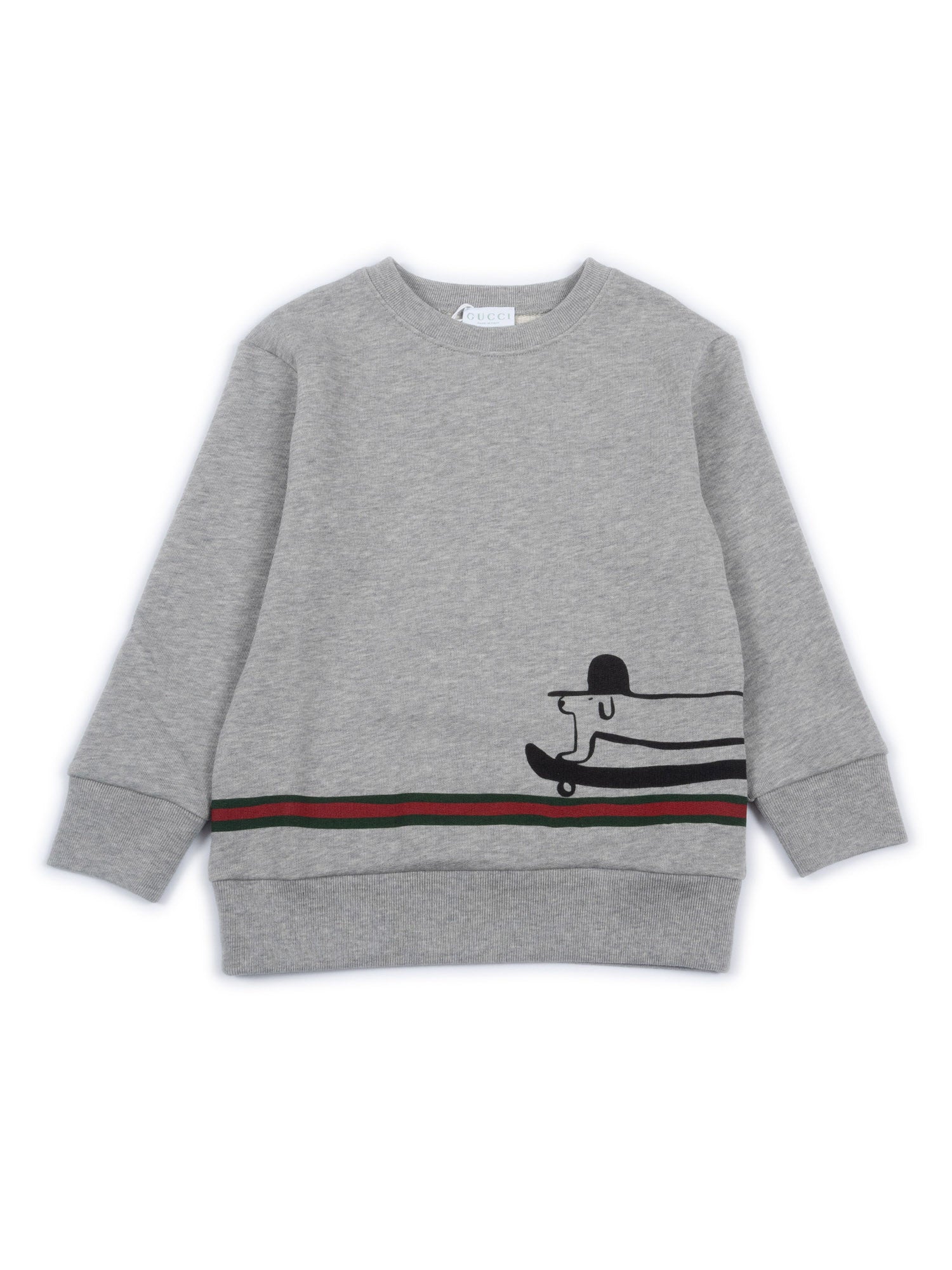 L-S SWEATSHIRT FELTED COTTON J Grey