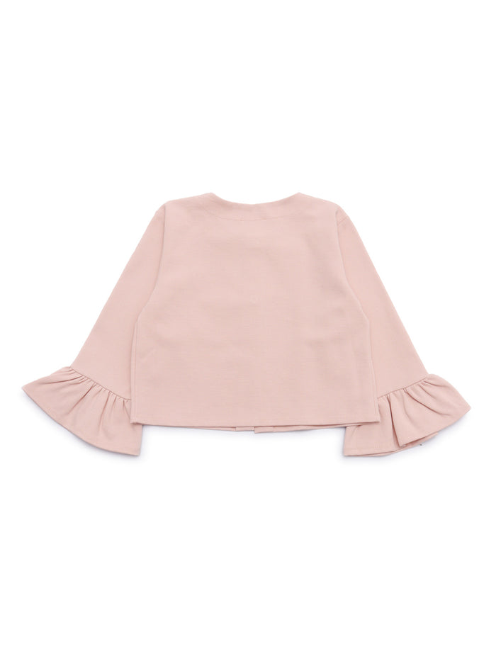 JACKET WITH TULIP SLEEVES Pink