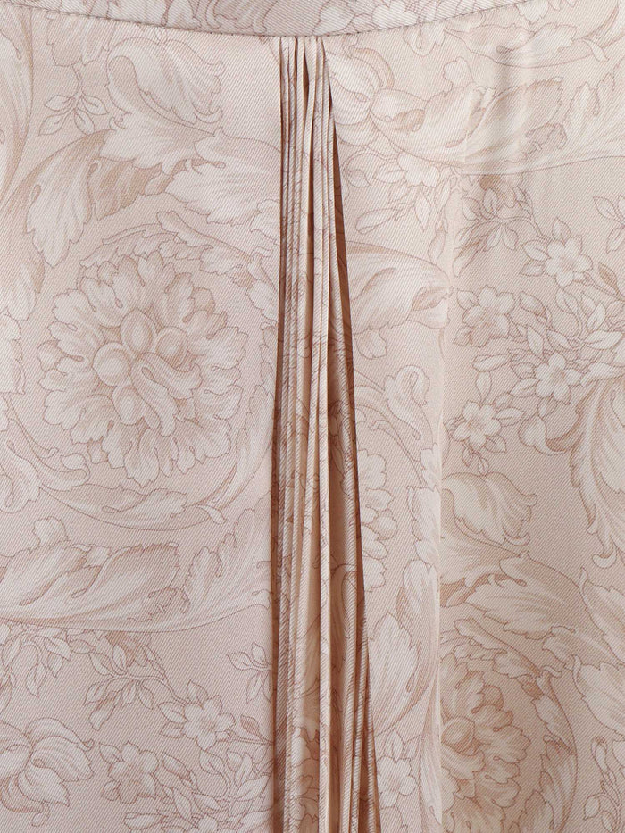SKIRT Beige Polyester