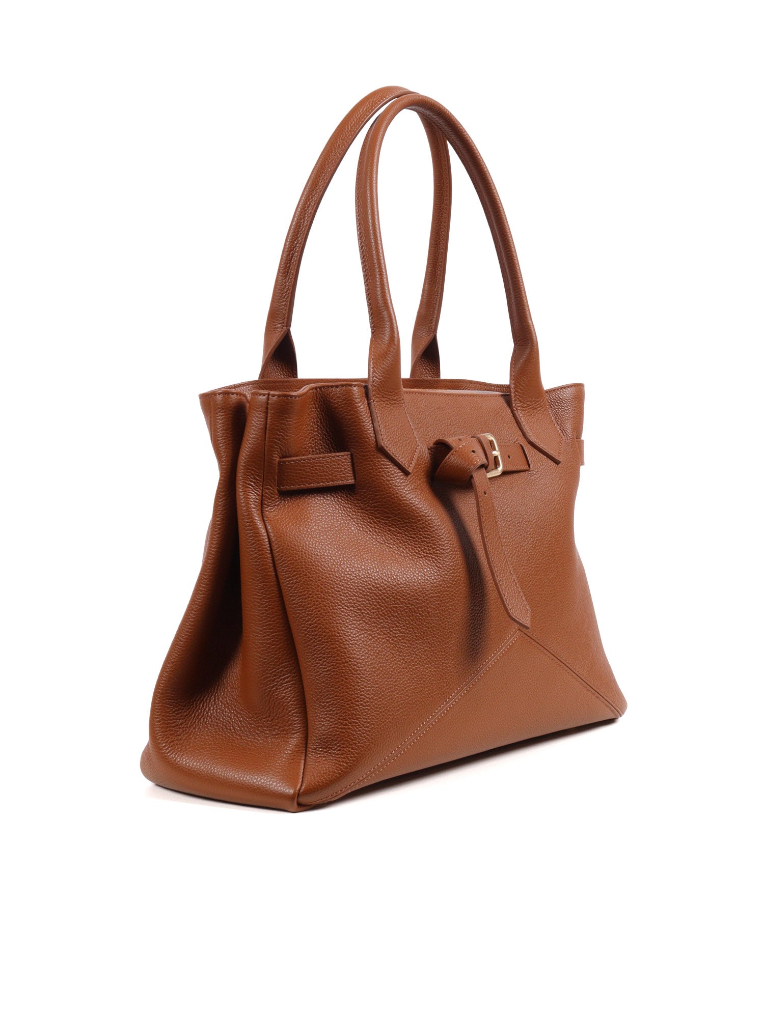 KATE BAG M Brown Calf Leather Small Grain