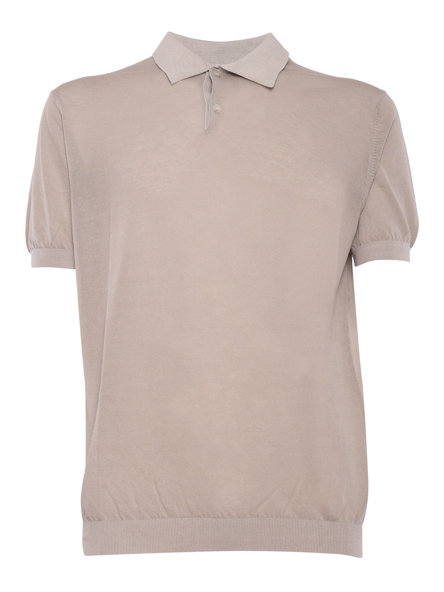 Sweater Beige Cotton Crewneck