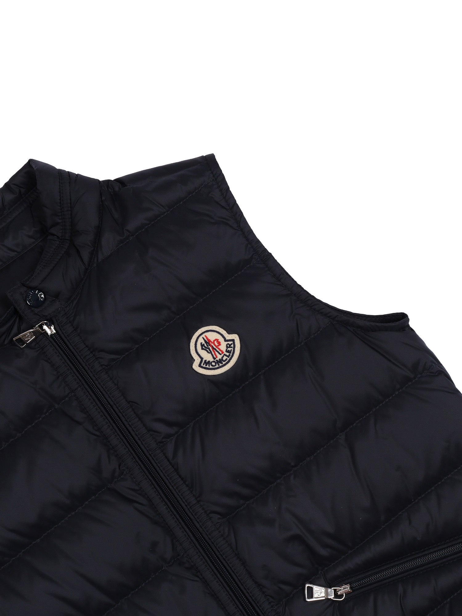 Gui Vest Blue Sleeveless Puffer