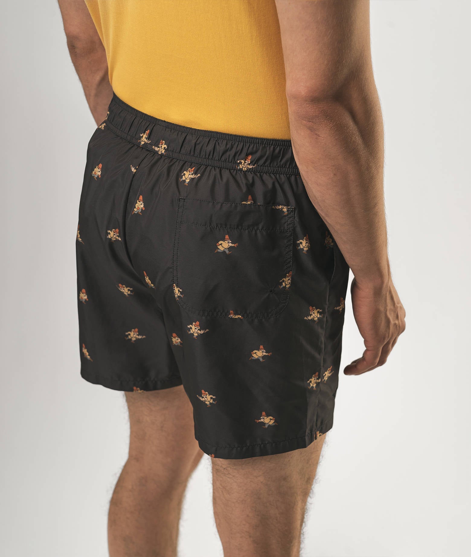 Swimsuit Inspector Clouseau Black Swim Short