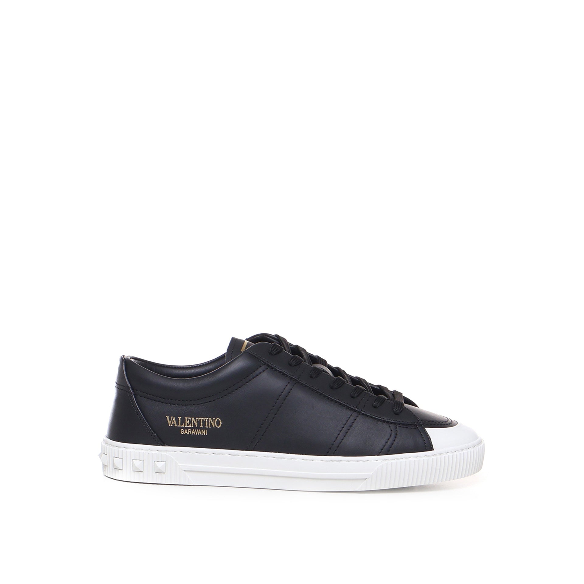 Garavani Leather Sneakers Black Calf