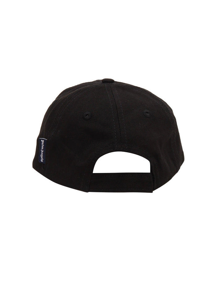 LOGO BASEBALL CAP BLACK OFF WHITE Cotton Hat