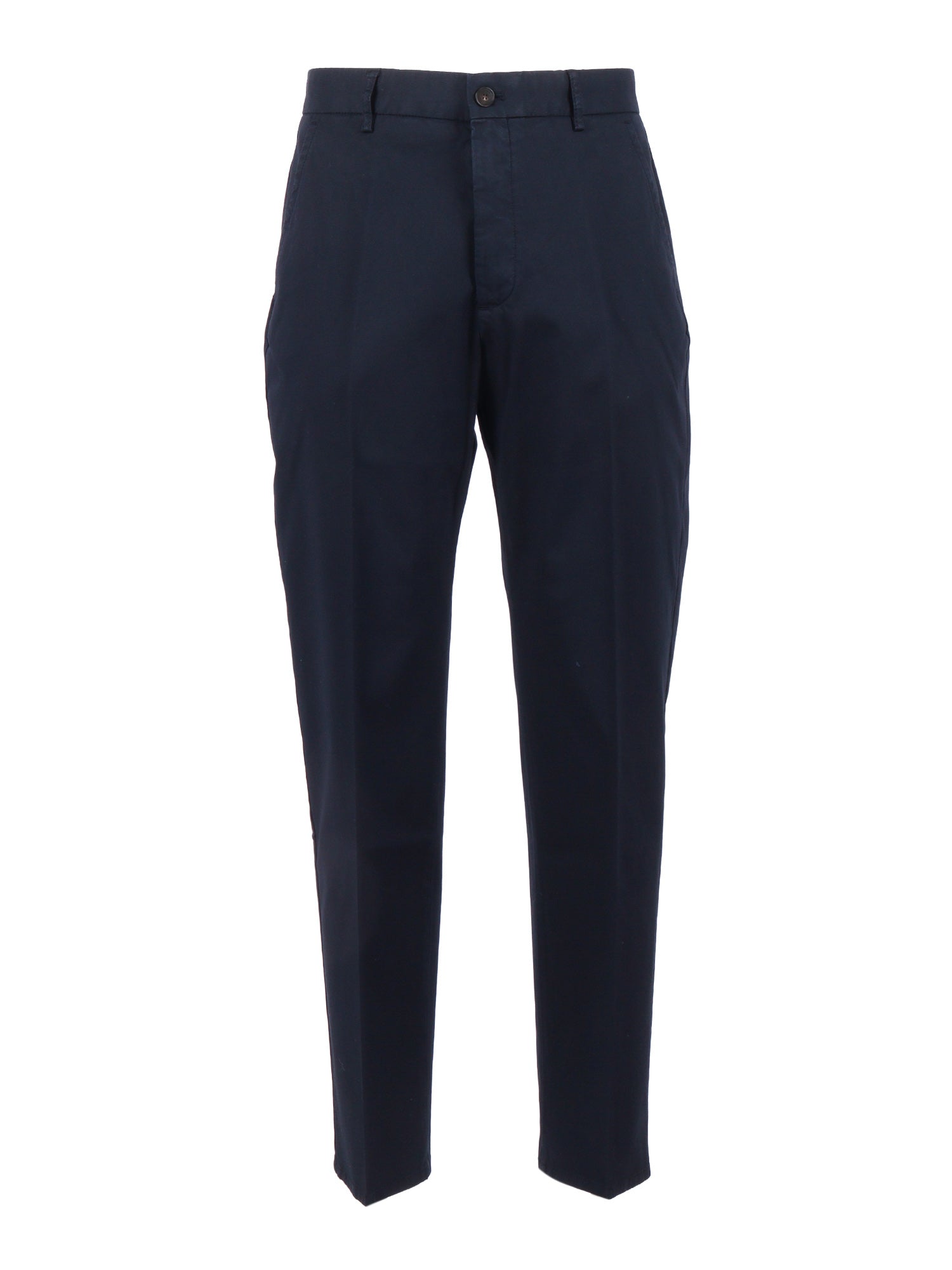 THEO PANTS Blue Cotton Elastane