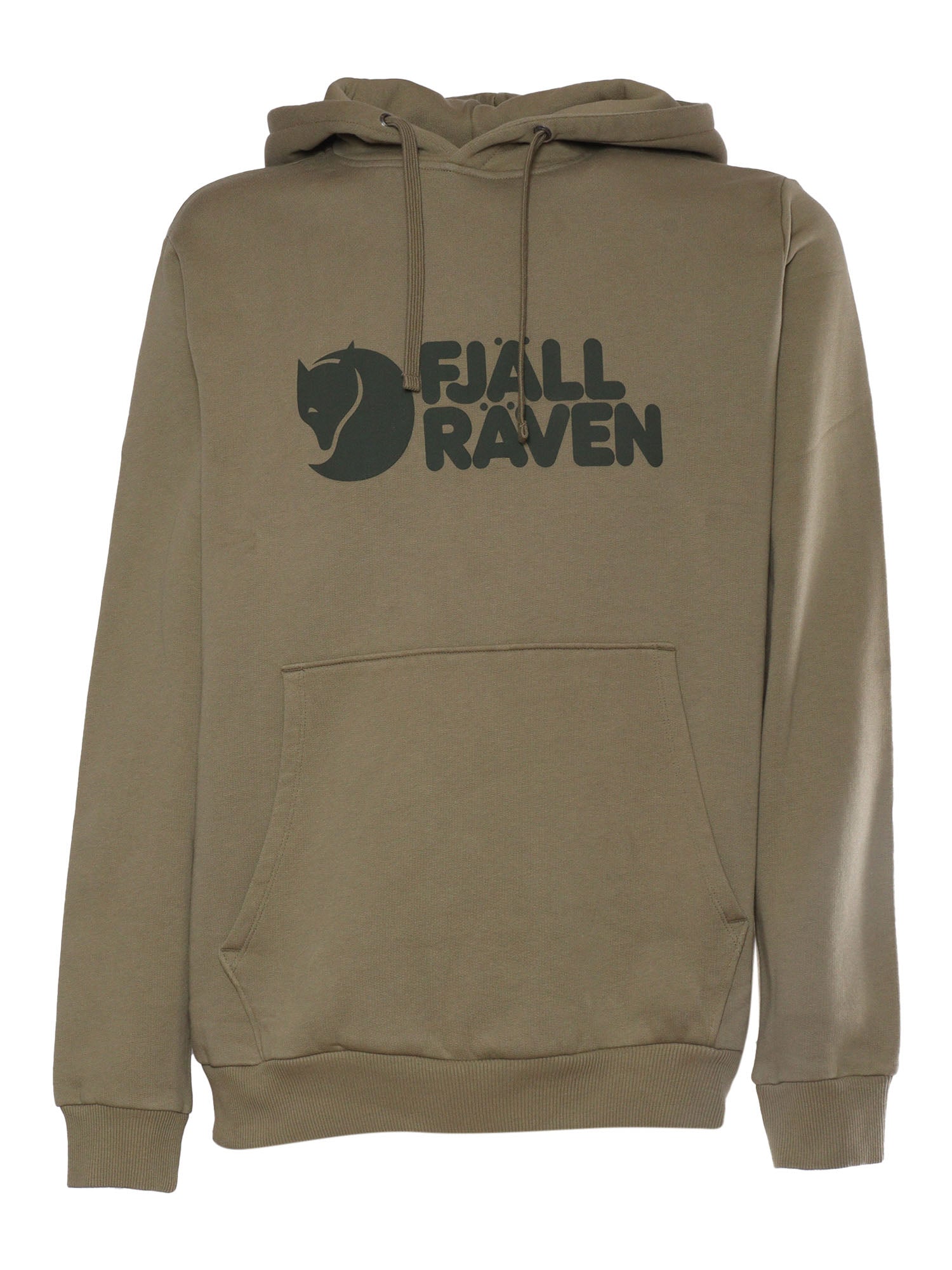 Sweater with logo Green Cotton Hoodie