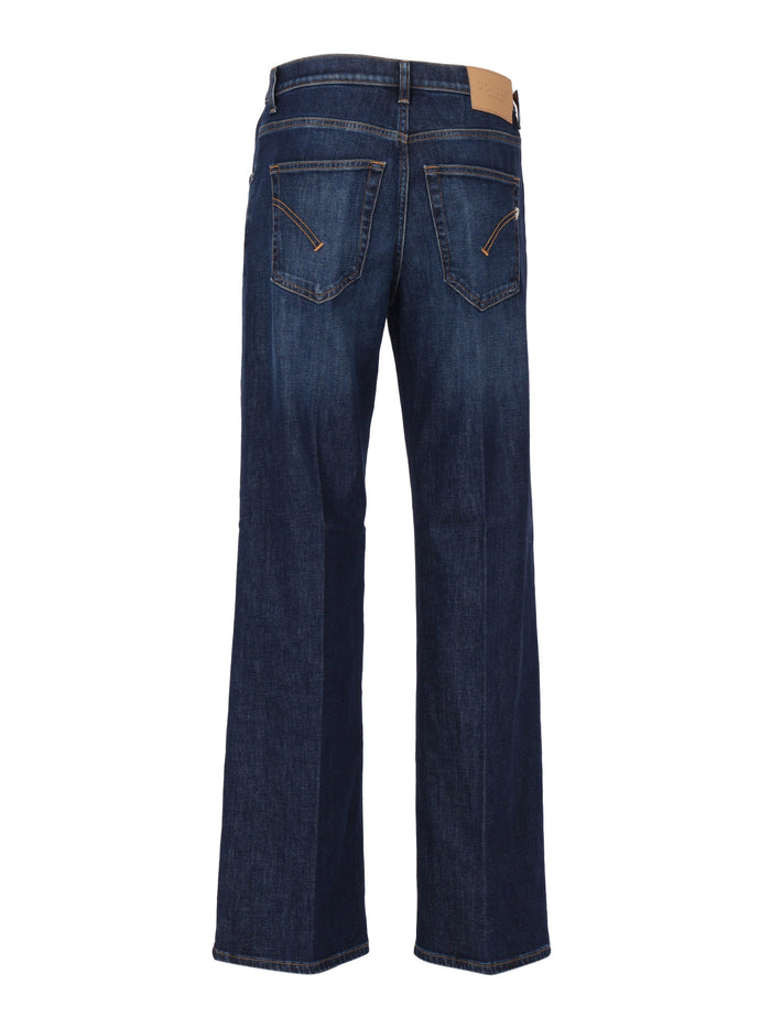 Jacklyn Pants Blue Cotton Elastane Jean