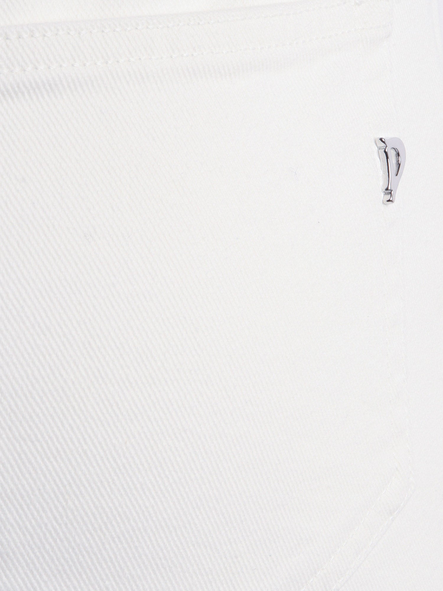 SKIRT White Cotton Elastane