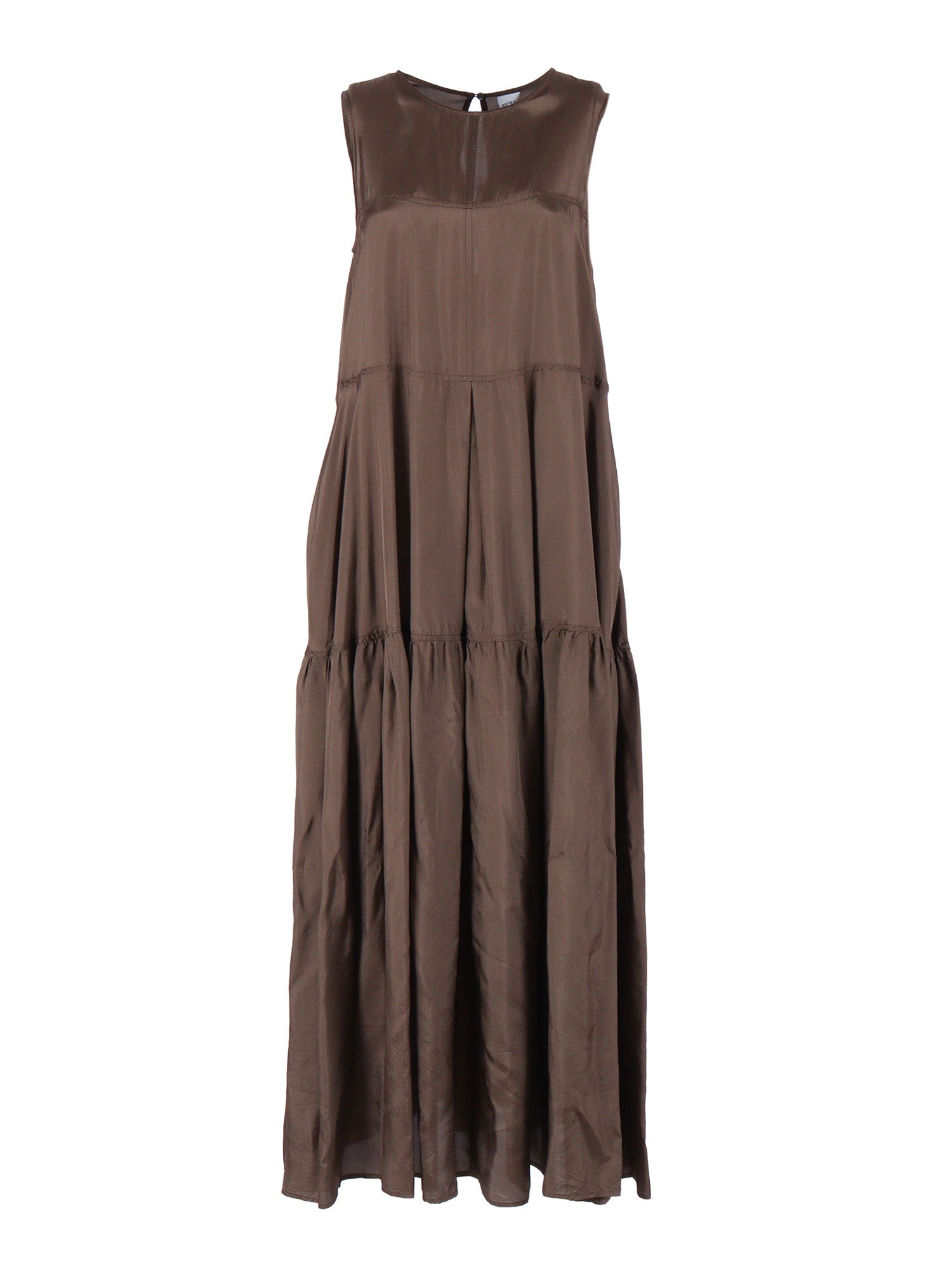 DRESS Brown Viscose Long