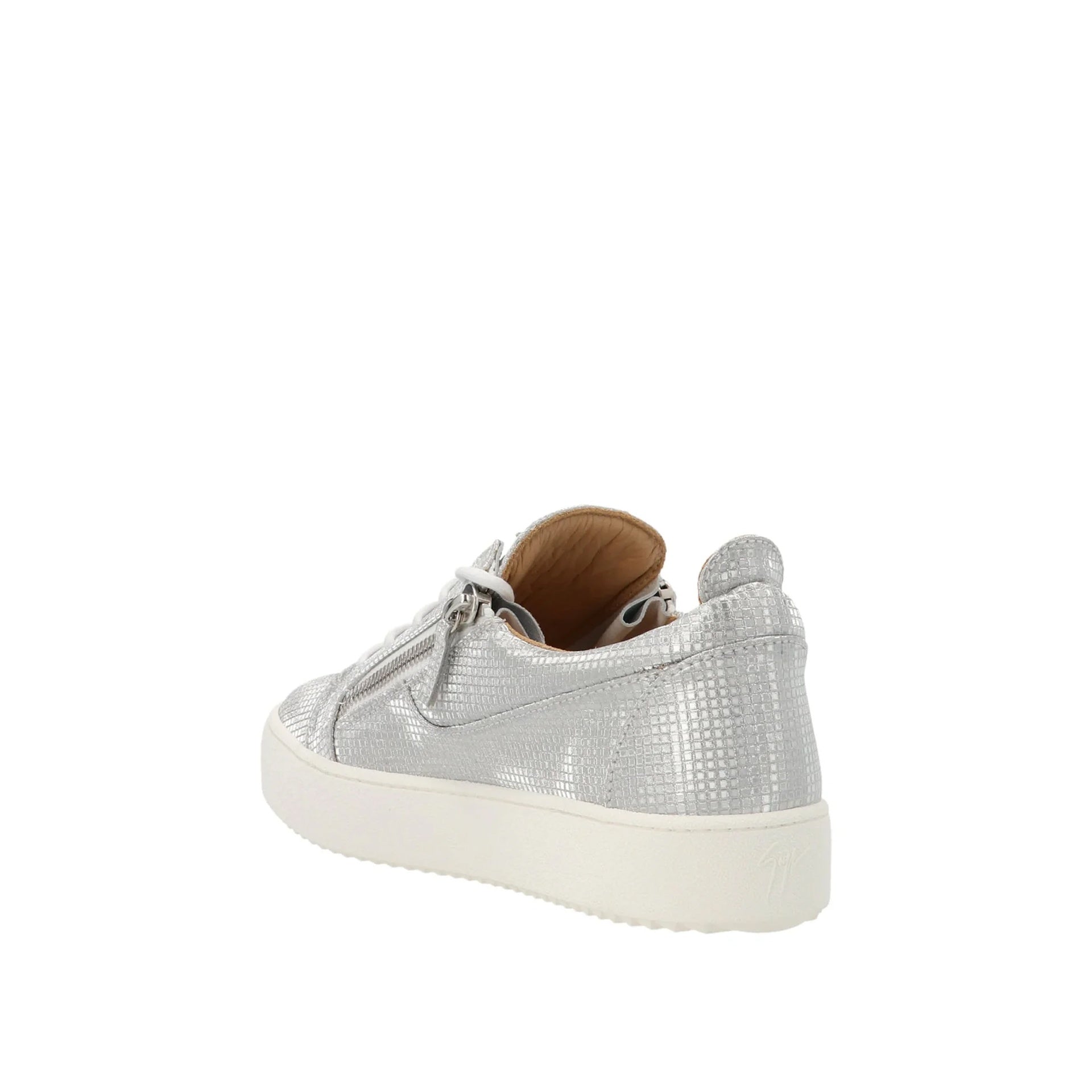 May London Sneakers Silver Fabric
