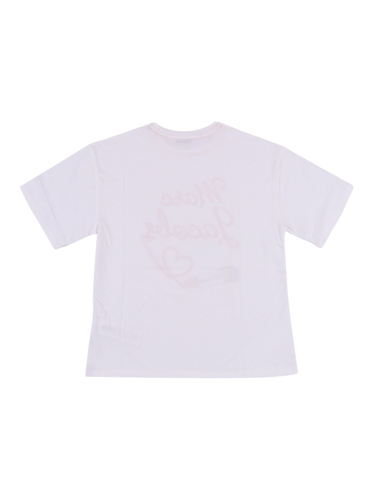 T-Shirt White Cotton Fabric 2 Short Sleeves