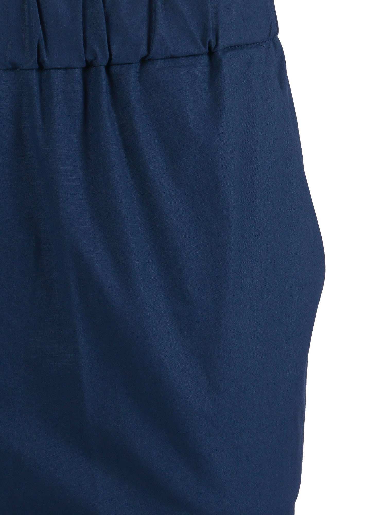 Trousers Blue Cotton Elastane Pant