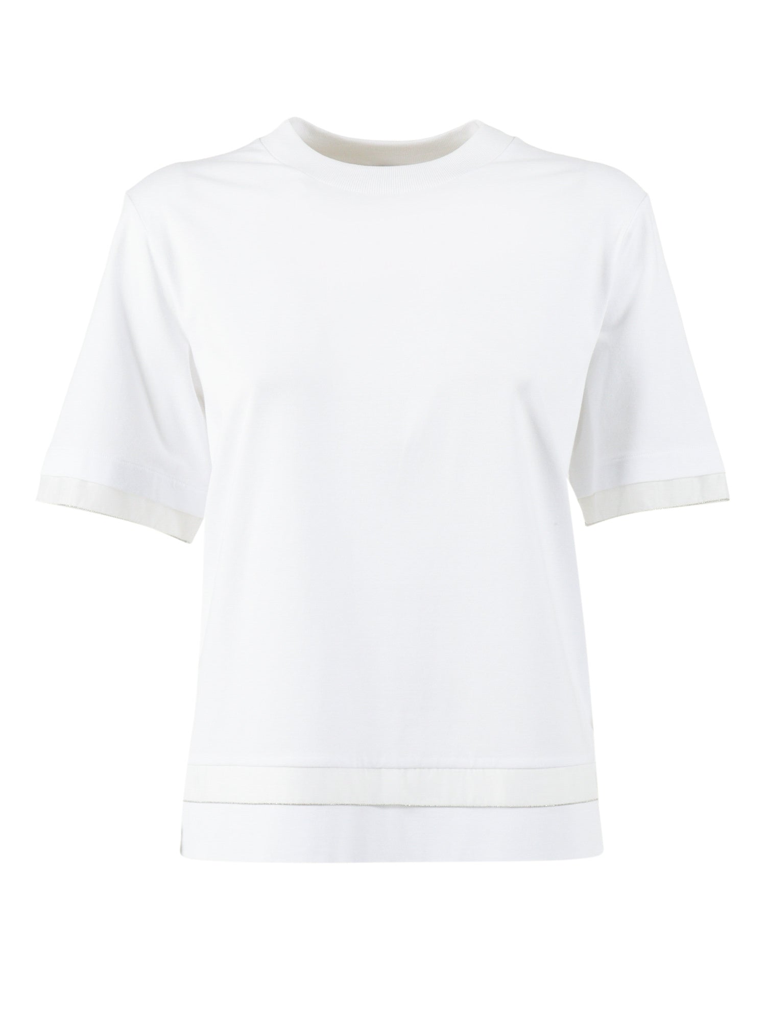 BLOUSE White Cotton Elastane Shirt