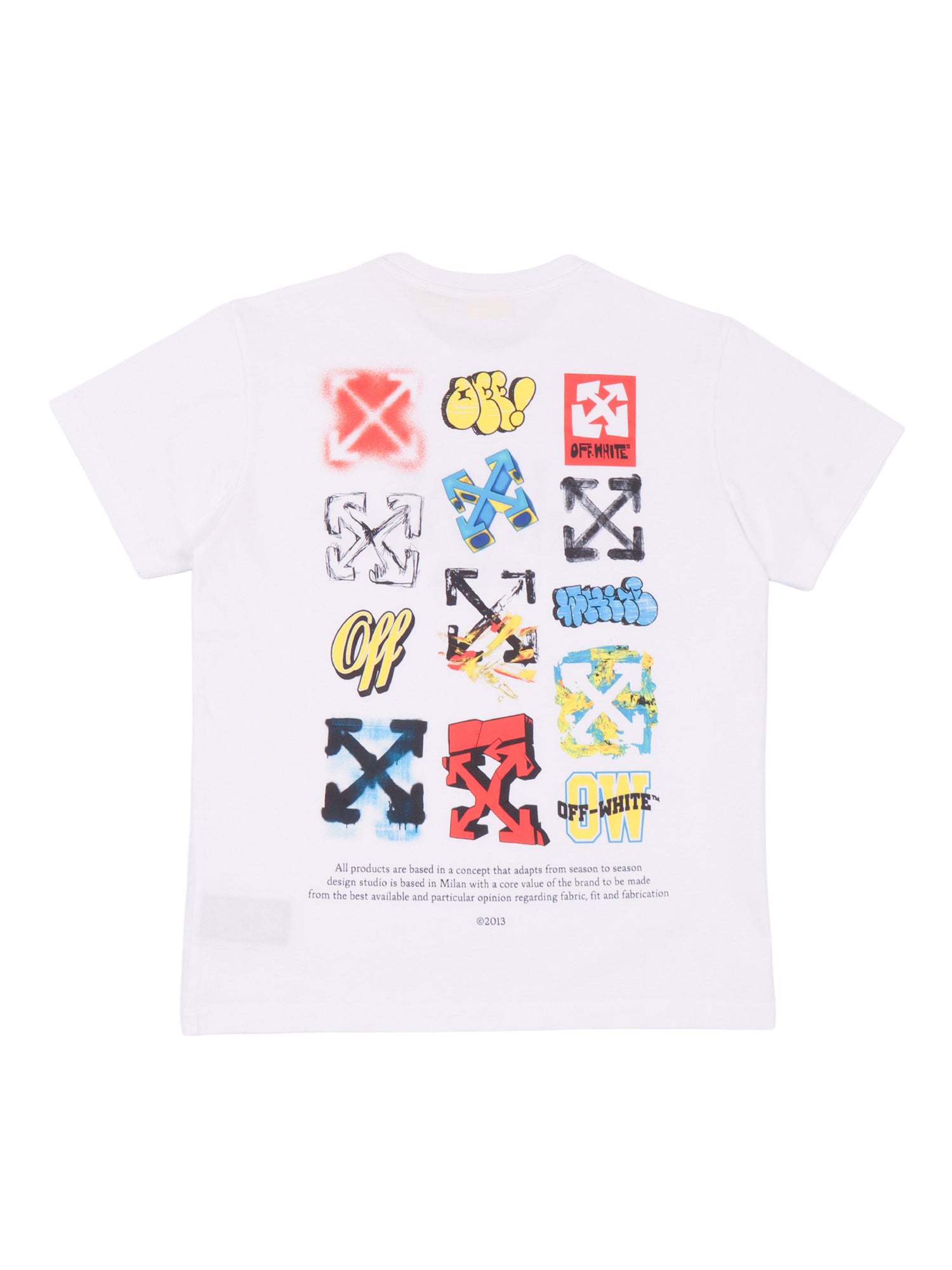 OW MULTILOGO TEE S-S White Cotton Short Sleeves T-shirt
