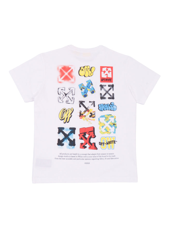OW MULTILOGO TEE S-S White Cotton Short Sleeves T-shirt