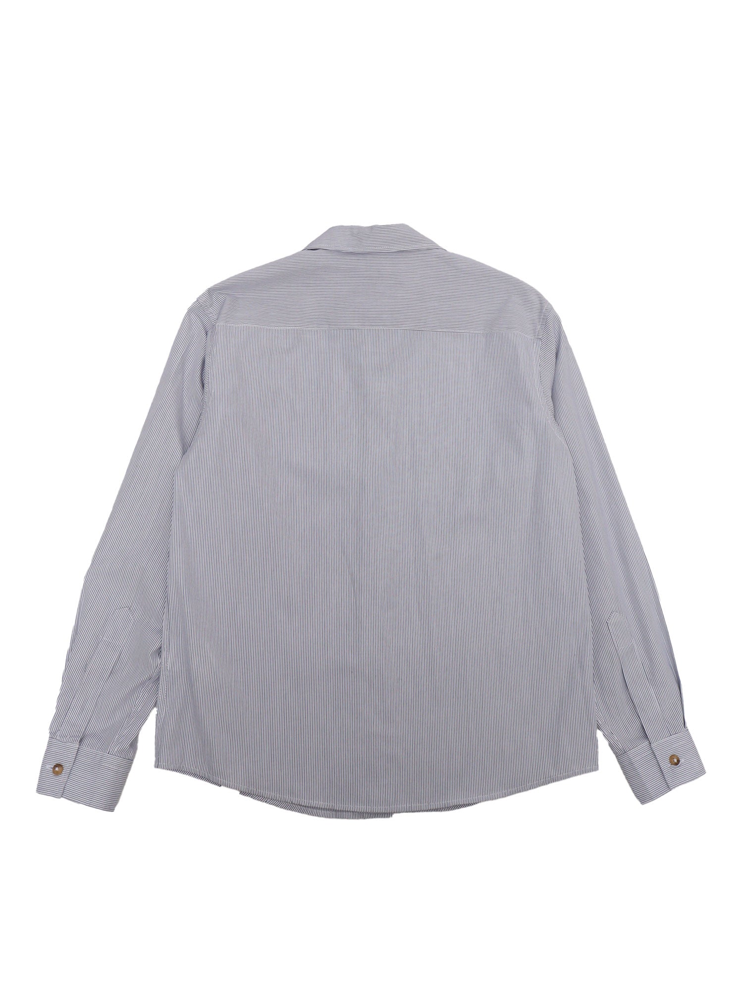 Boxy Shirt Blue Cotton