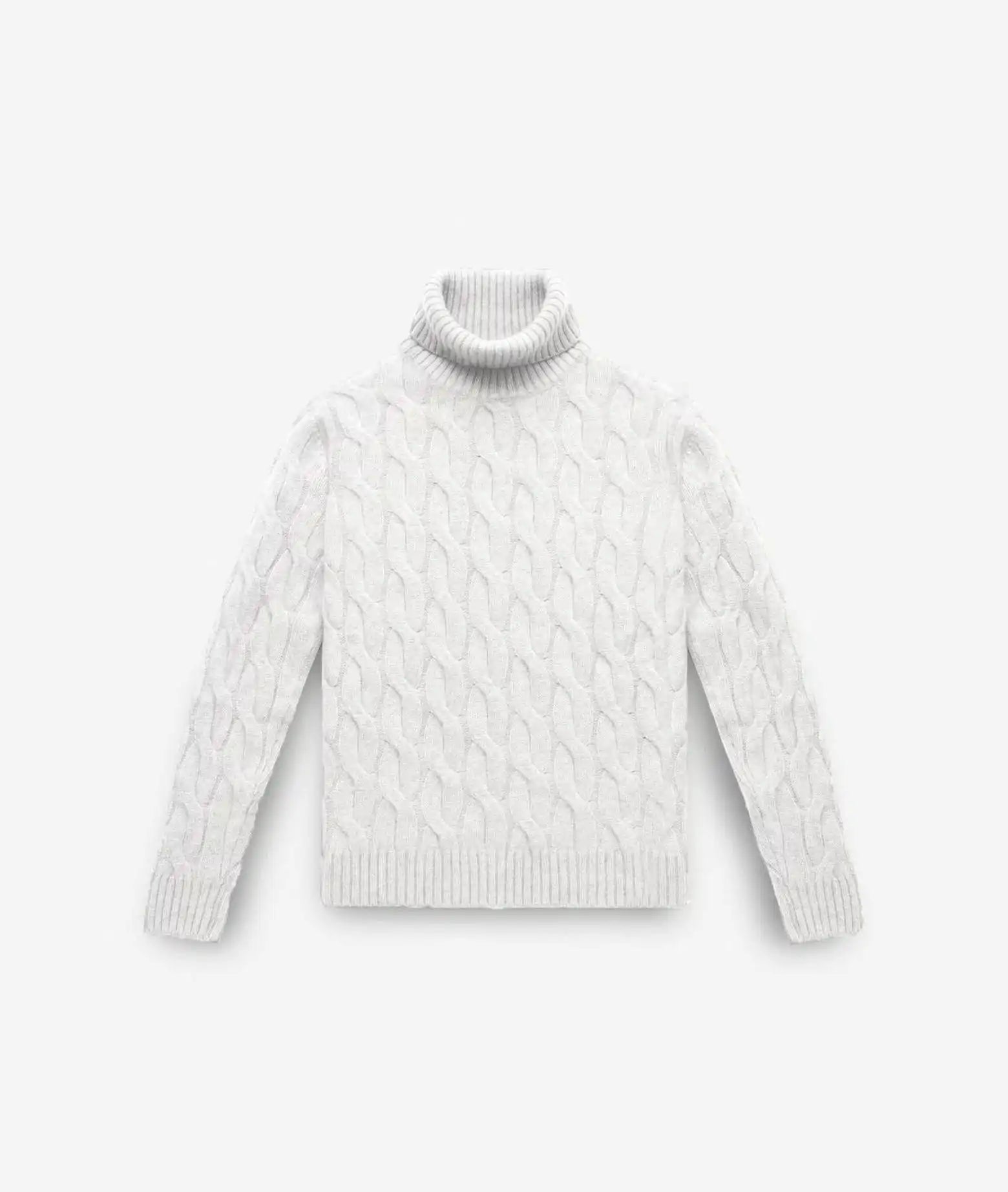 Turtleneck Cashmere Sweater Lapponia Beige Maglieria Dis/lav Pesante