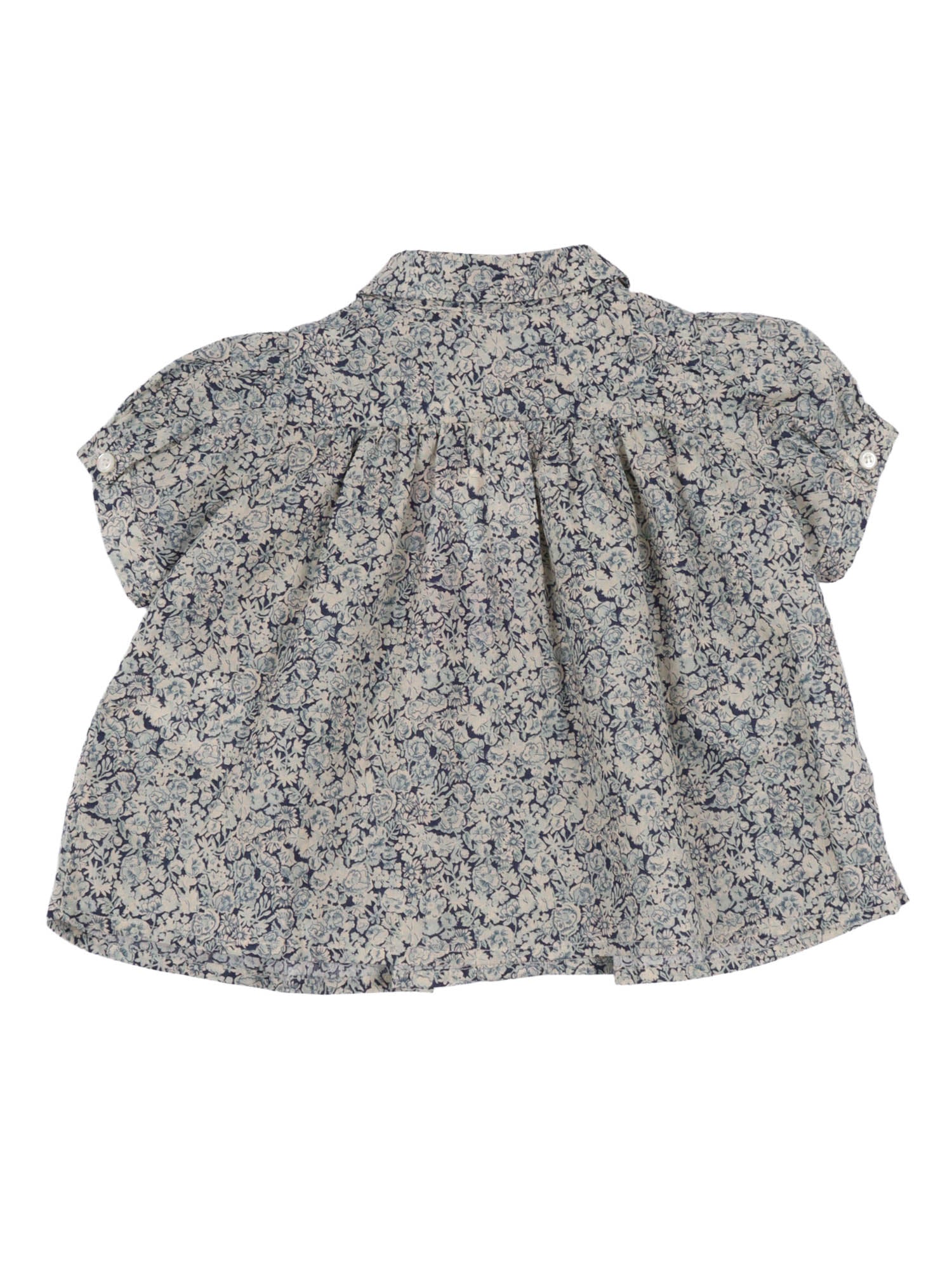 LAURENCIA BLOUSE Blue Organic Cotton