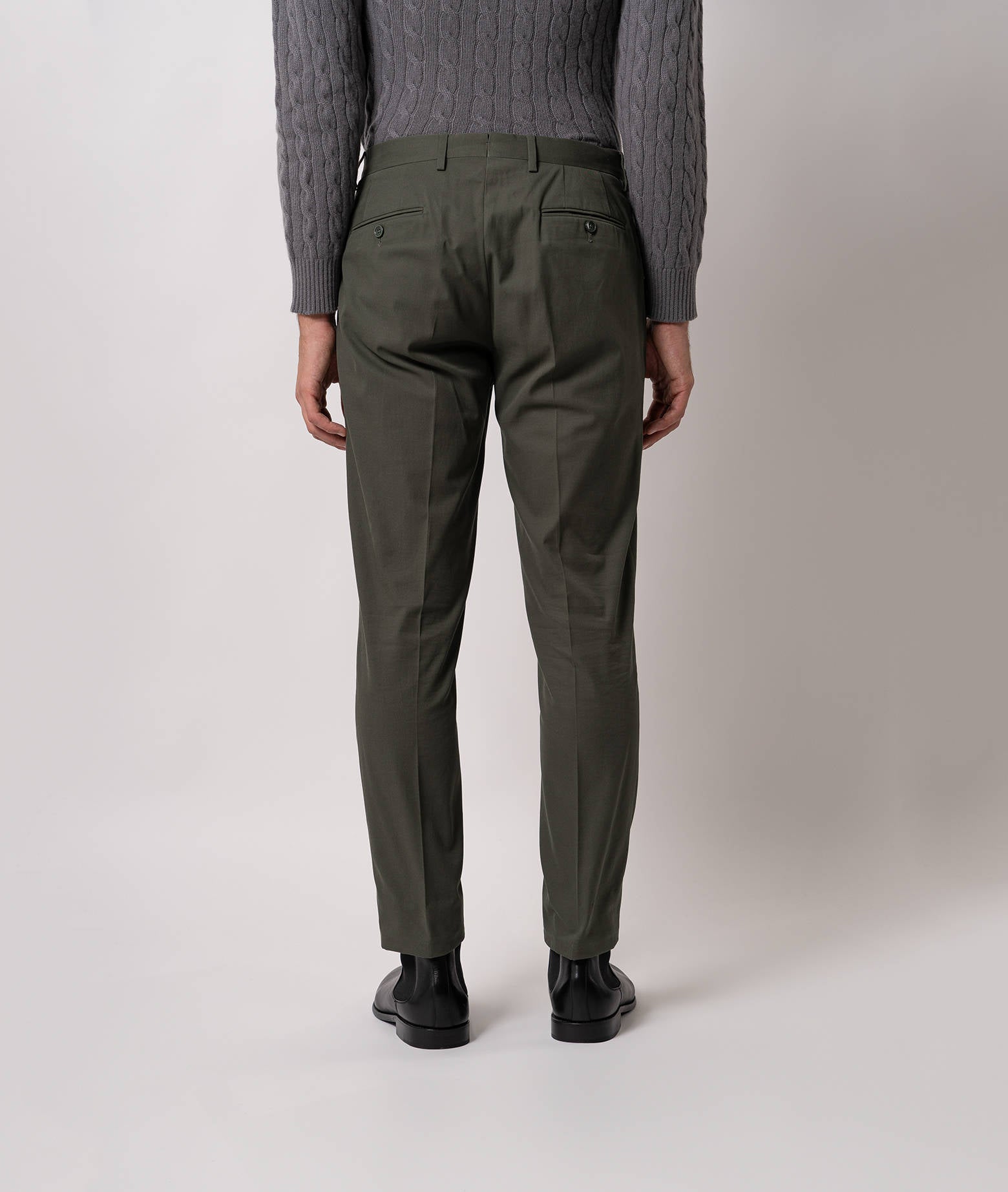 Cotton Chino Gstaad Ivory Sportswear Trousers