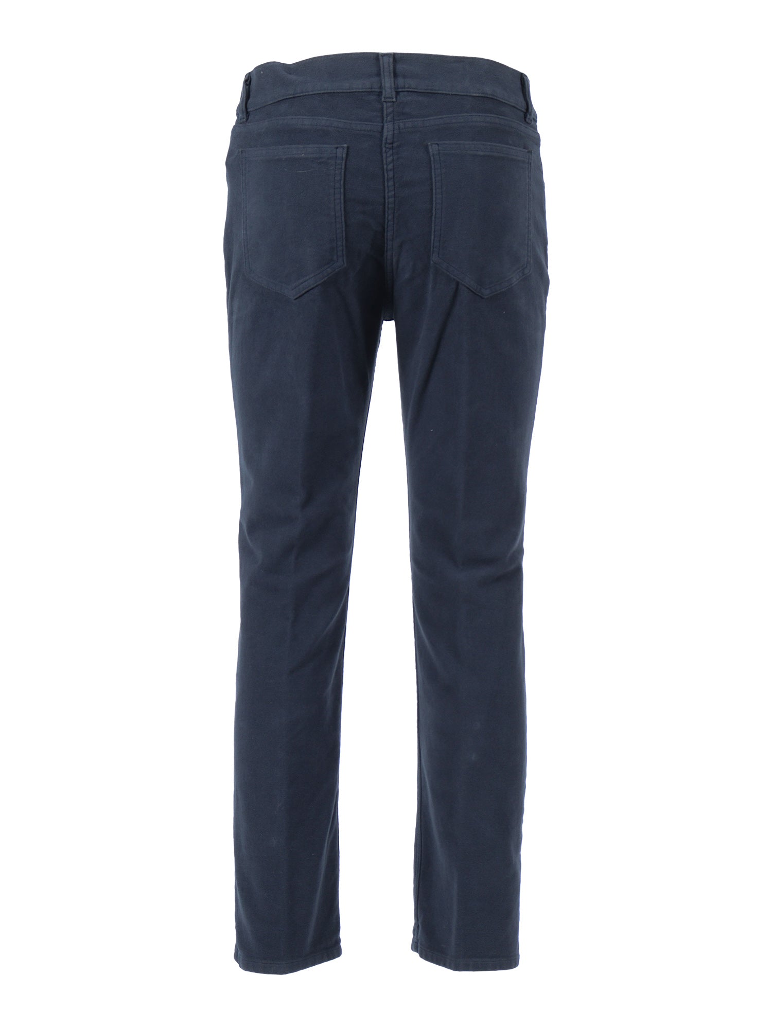 Woman Pants Blue Cotton Elastane