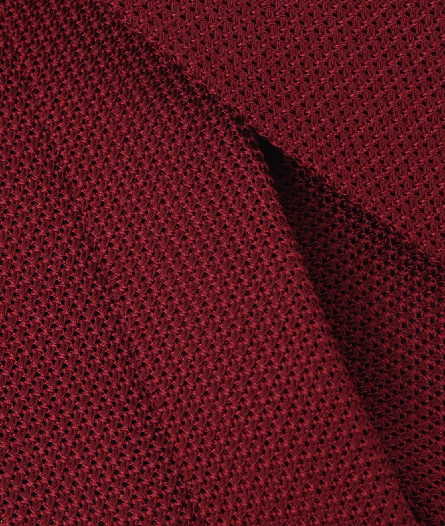 Classic Tricot Tie Red Knitted