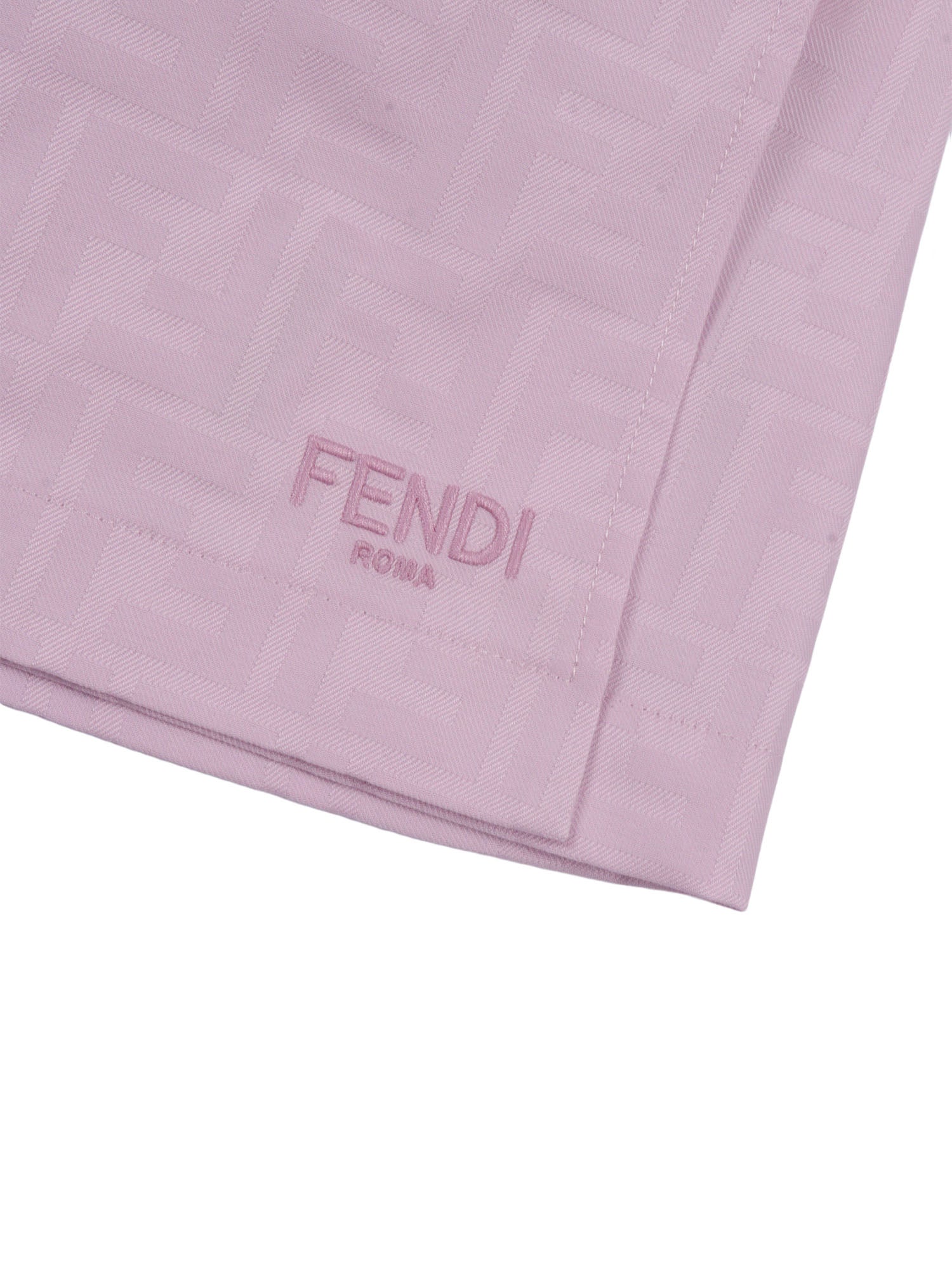 COTTON JACQUARD FF SKIRT Purple Embroidery Polyester