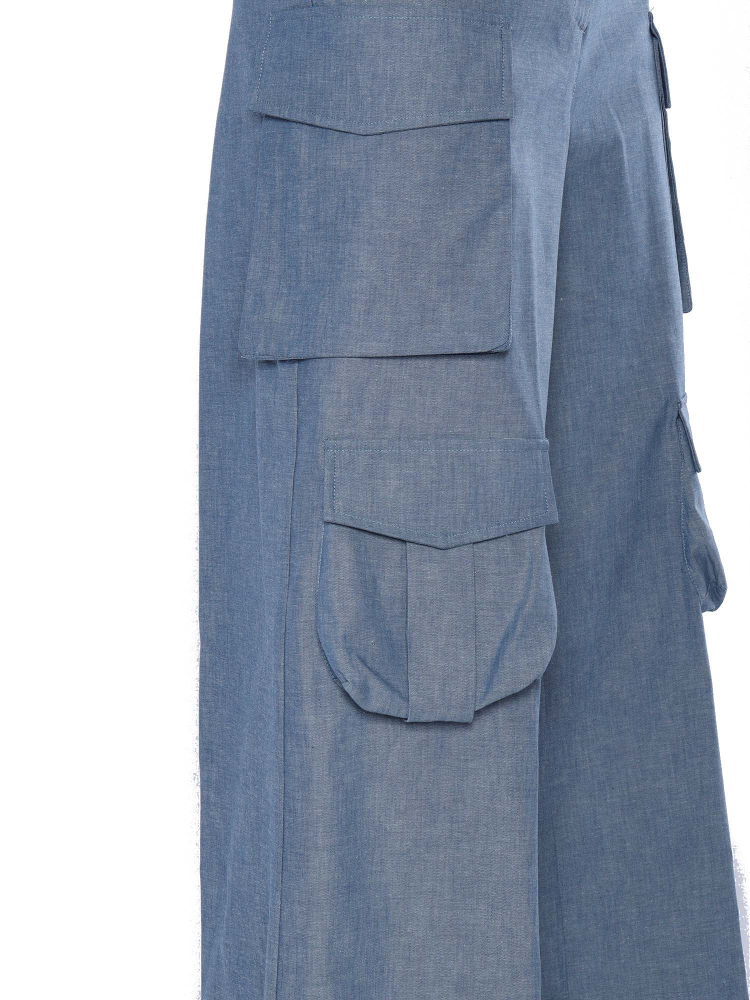 Light blue cargo jeans Cotton Pant