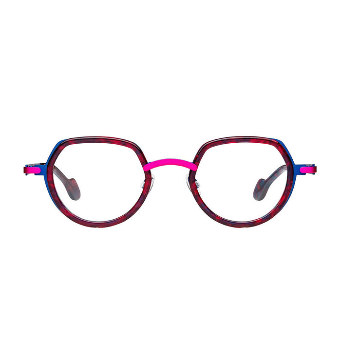 Matttew Hachi 108 Rosso-Fucsia - Blu Acetate/metal Occhiali Da Vista