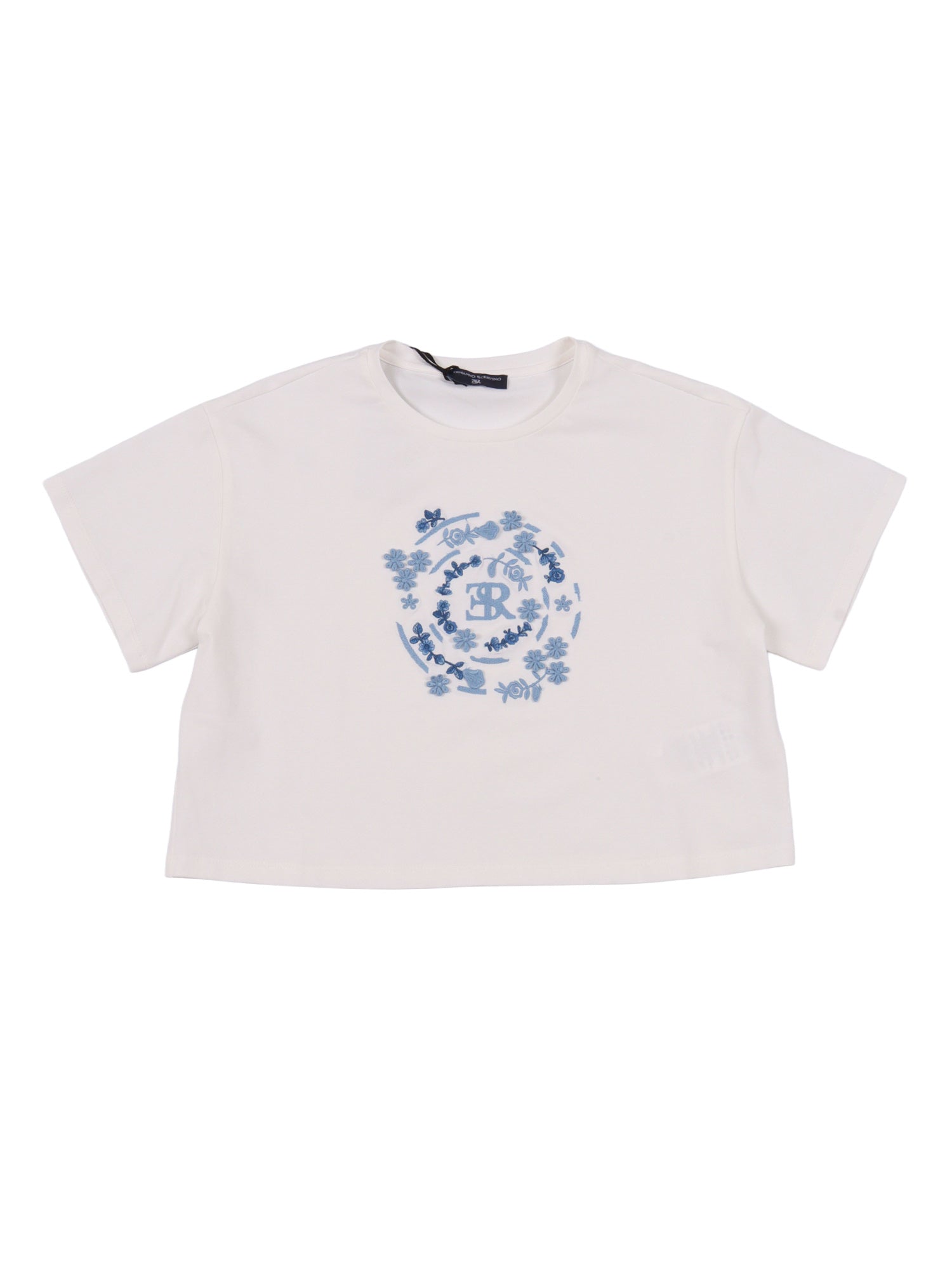 JERSEY T-SHIRT White Cotton Elastane Short Sleeves