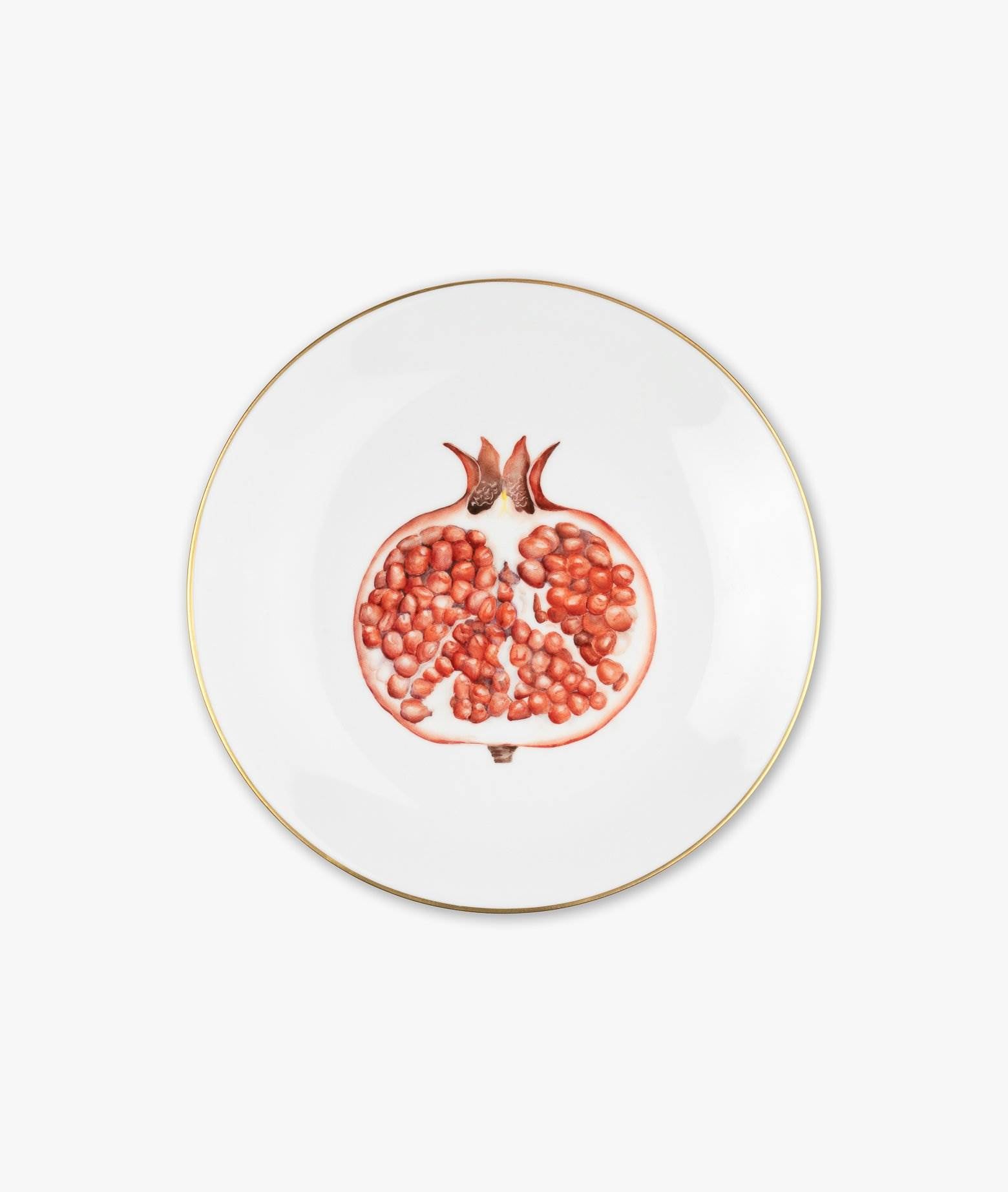 Plate Punica Granatum Neutral Dishes And Charger Plates